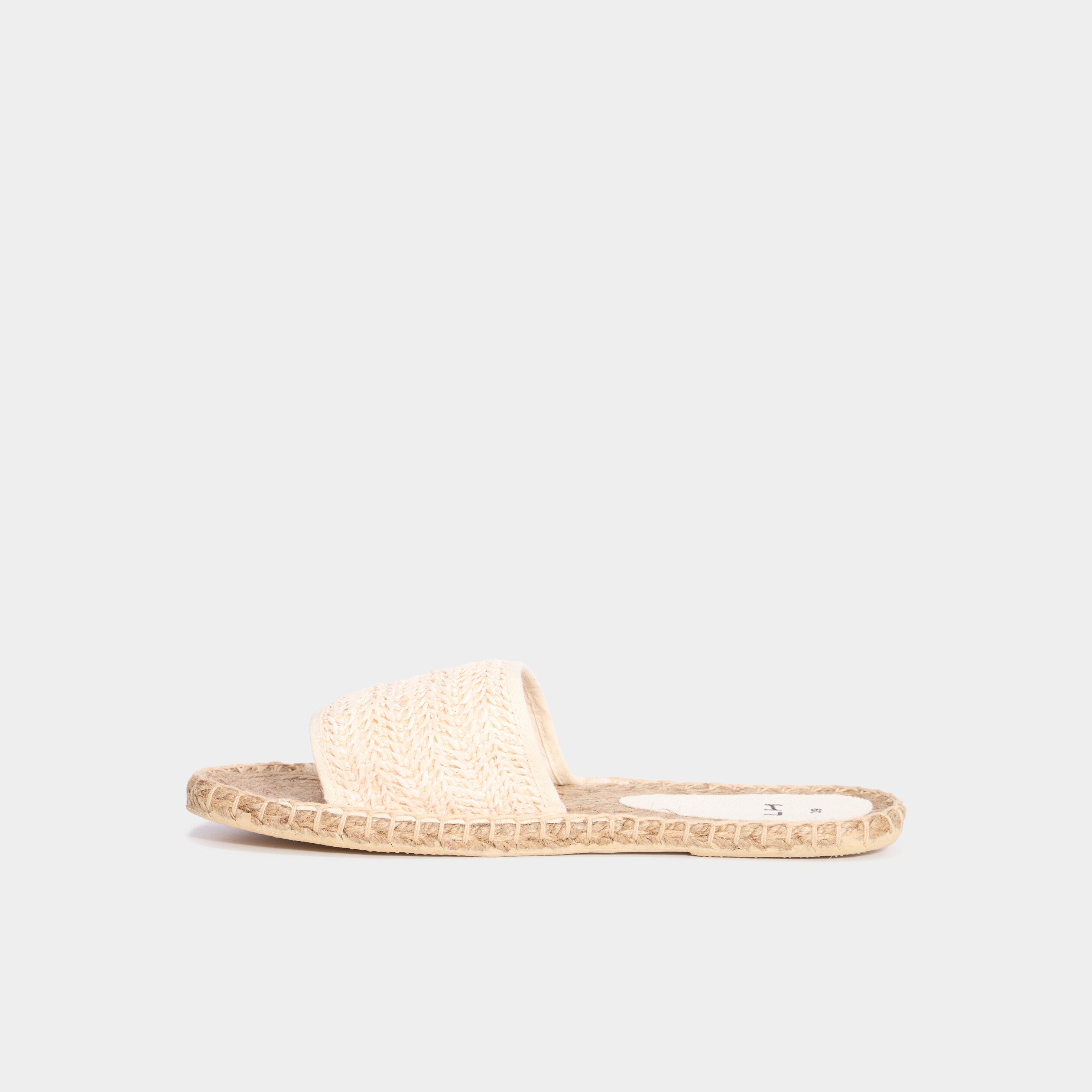 mules semelles cordes multicolore femme Mules semelles cordes multicolore femme