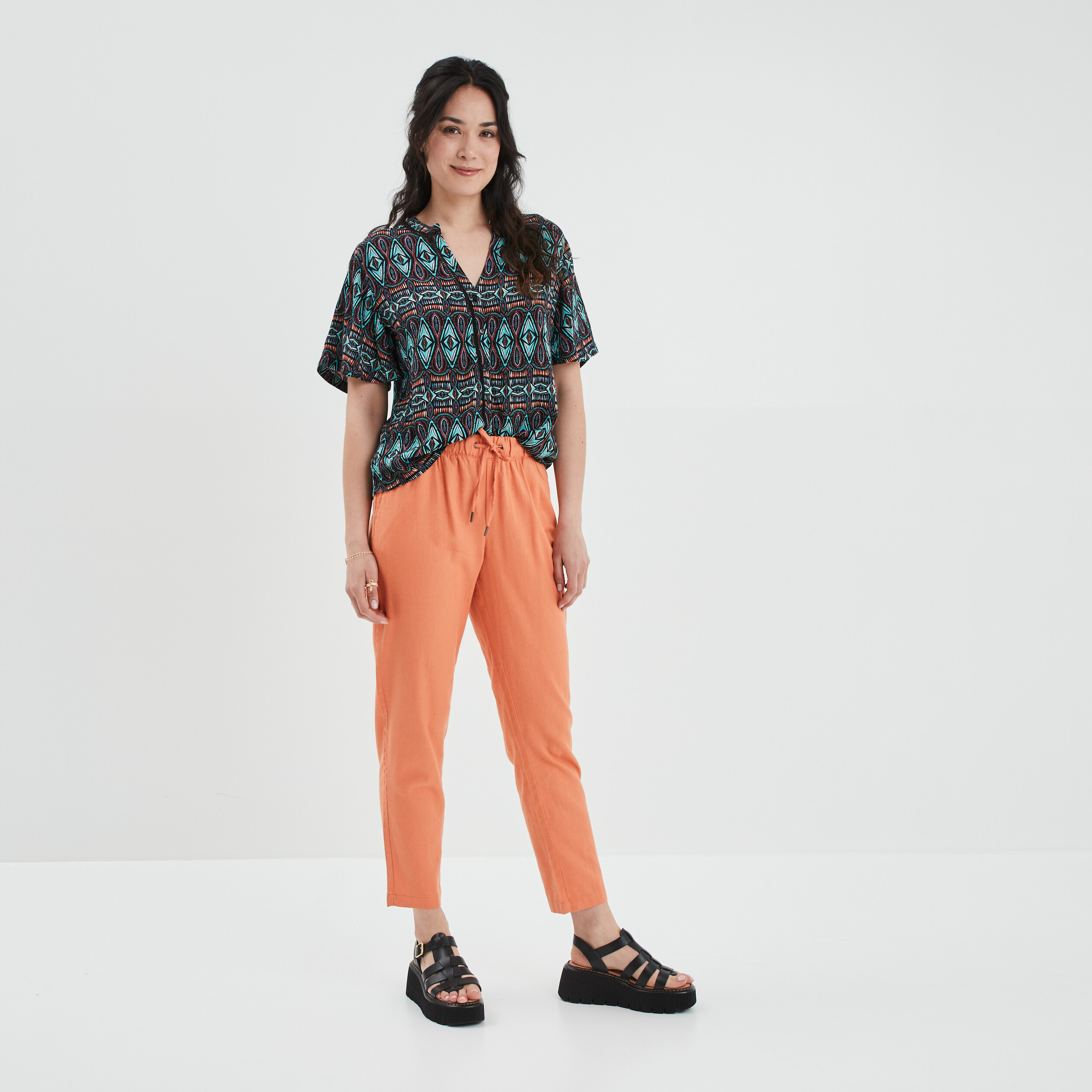 Chemise courte sales manche femme