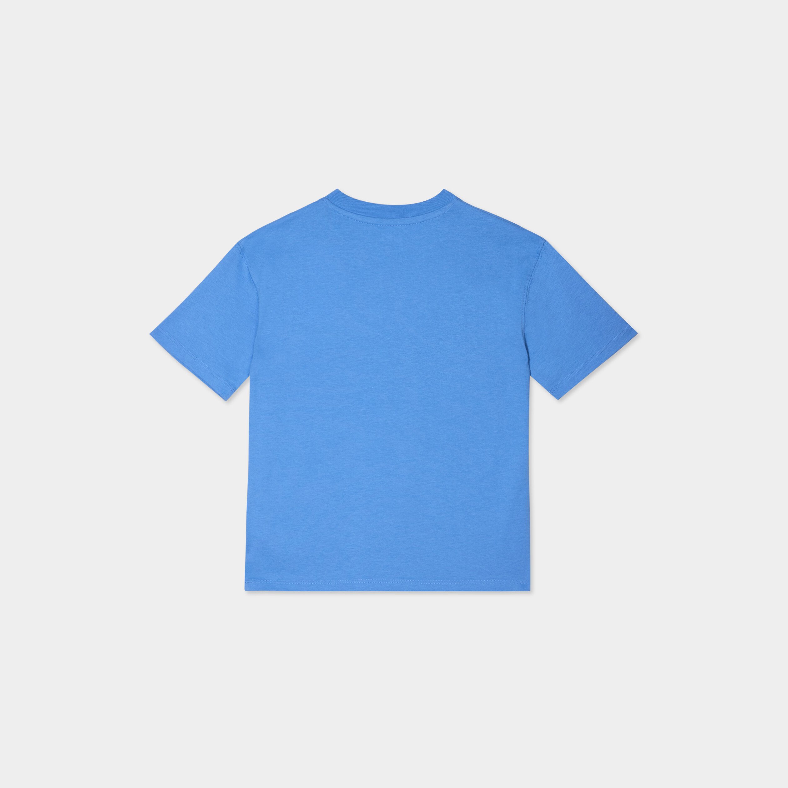 t shirt oversize 1 poche manches courtes bleu lavande garcon T-shirt oversize 1 poche manches courtes bleu lavande garçon