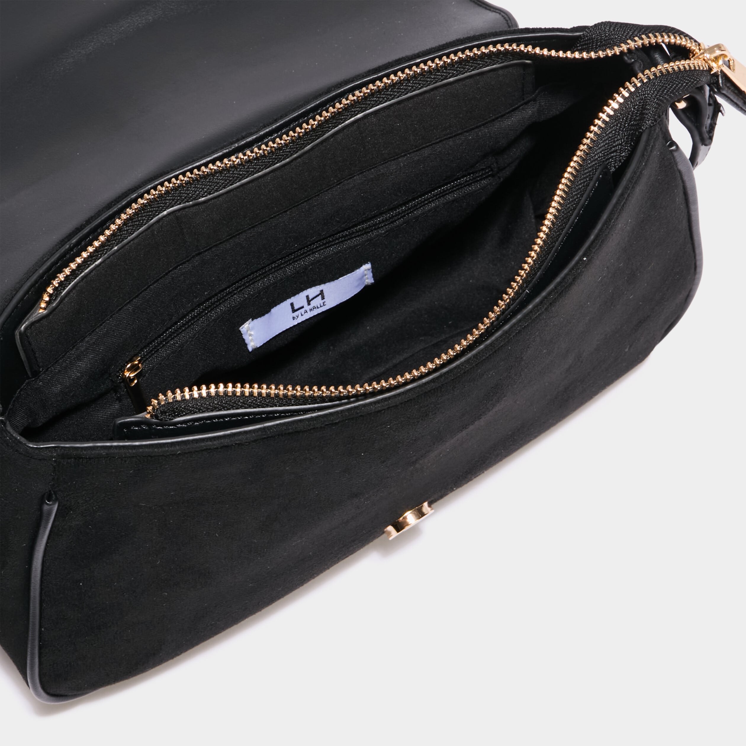 Sac &agrave; main avec bandouli&egrave;re noir femme