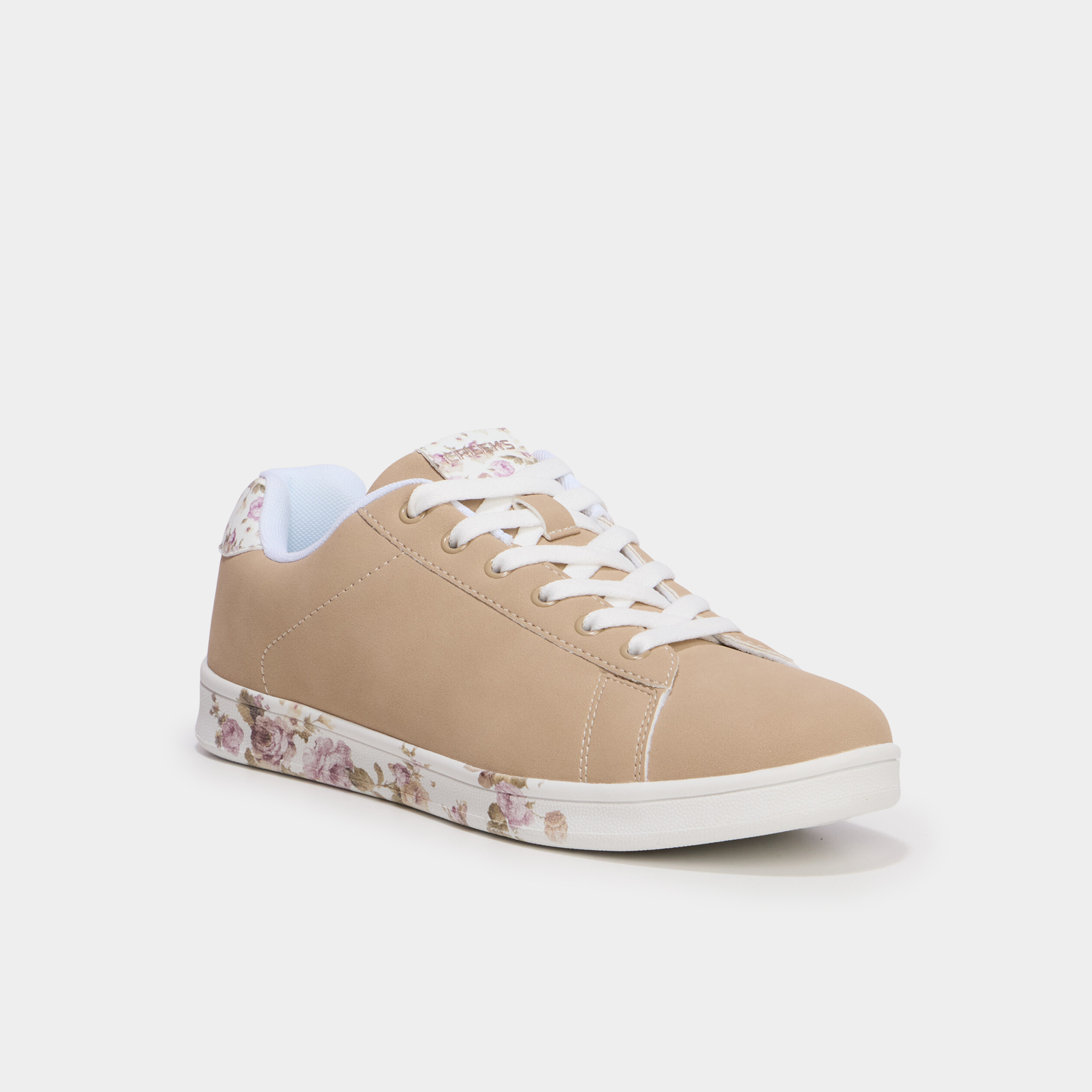Baskets &agrave; lacets sable femme