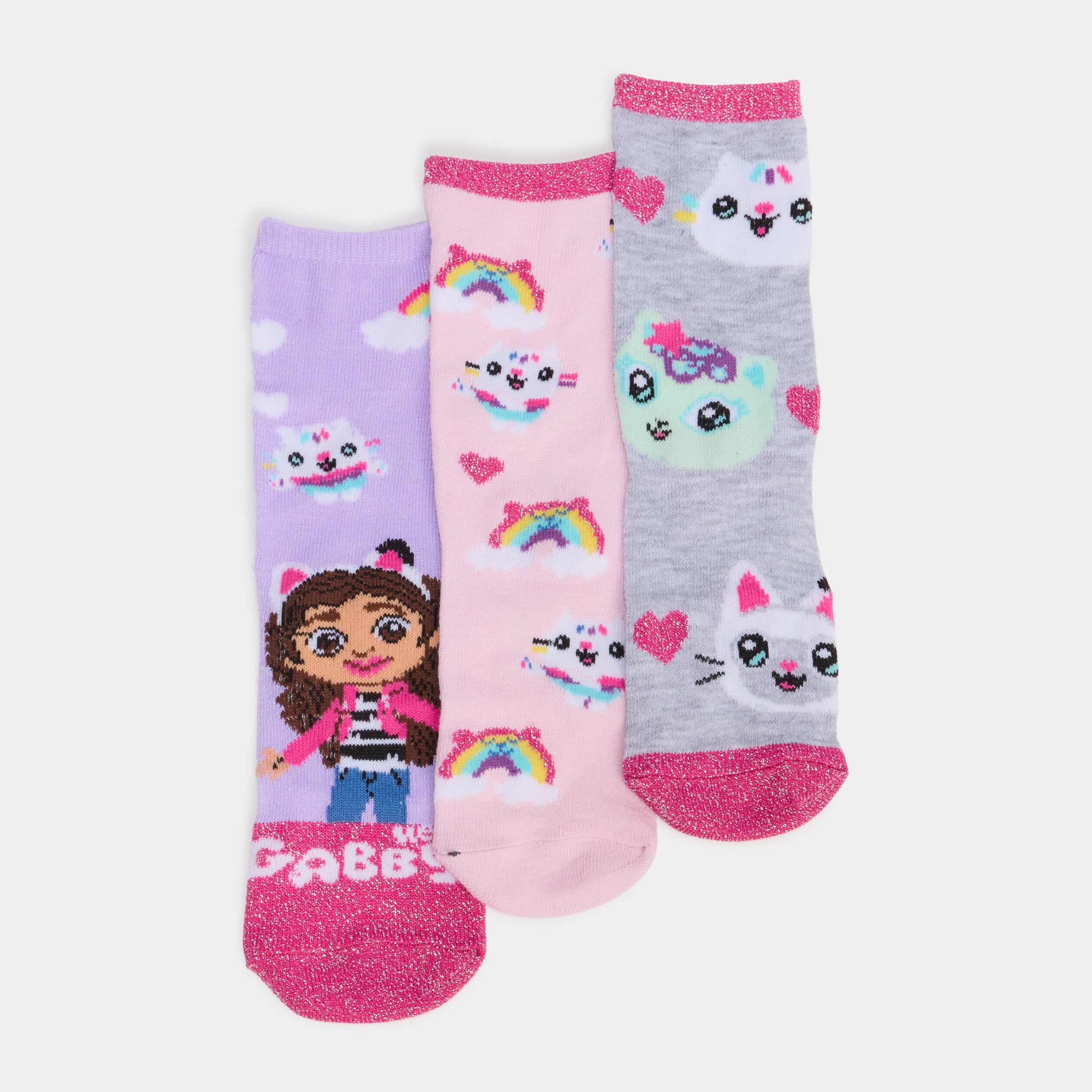 Lot 3 chaussettes Gabby maison magique multicolore fille