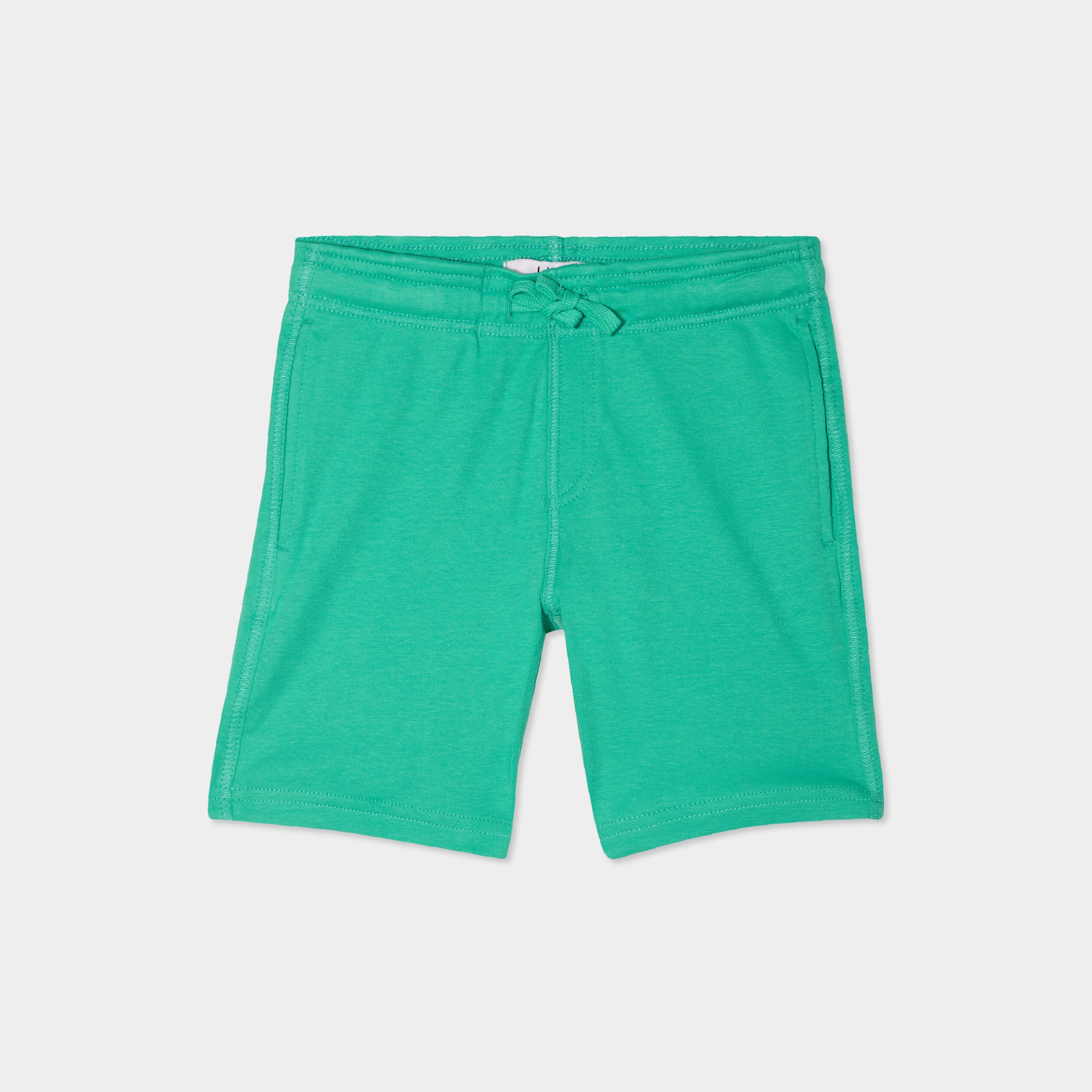 Short jogging droit taille &eacute;lastiqu&eacute;e vert menthe gar&ccedil;on