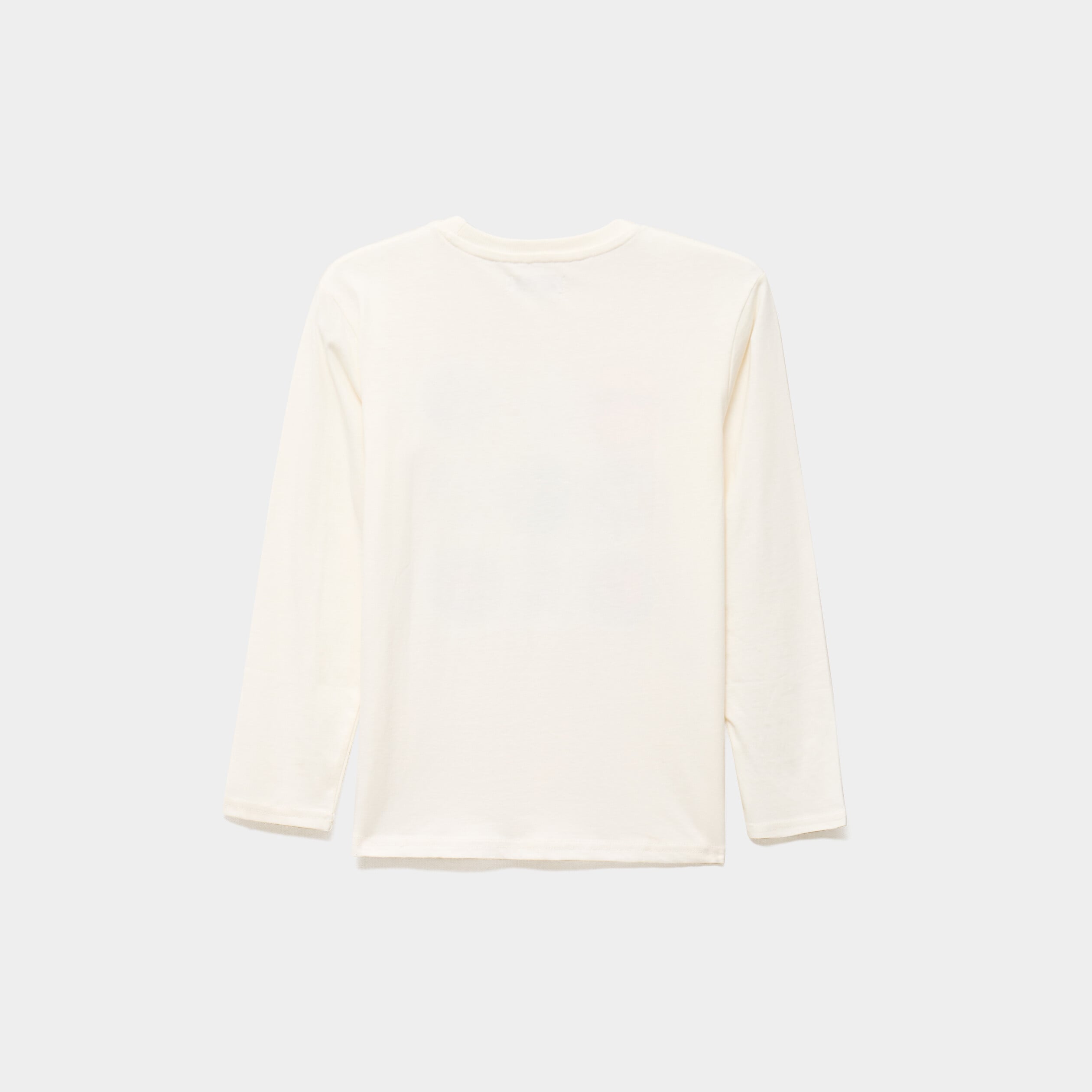 T-shirt manches longues coton ecru gar&ccedil;on