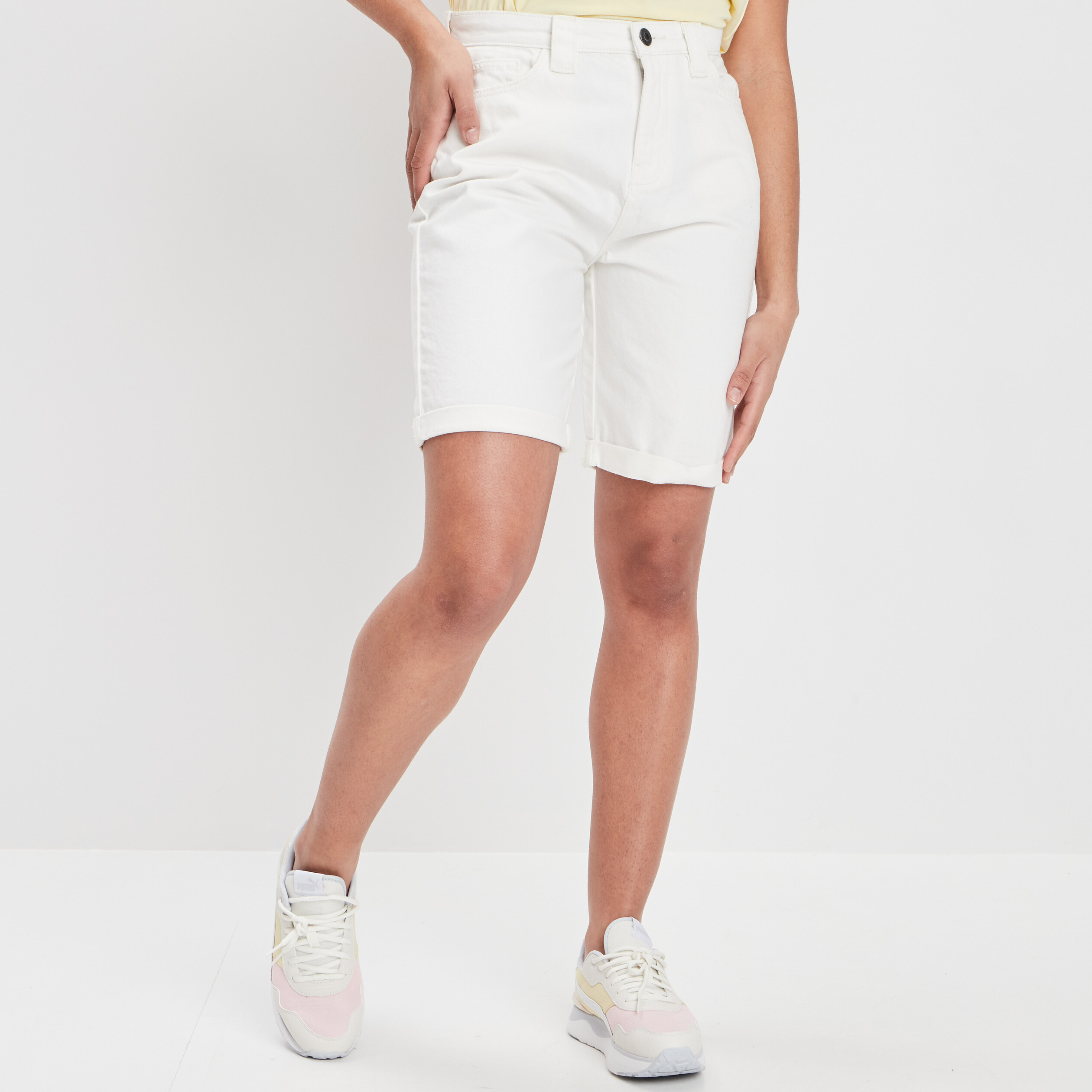 Bermuda droit sable femme