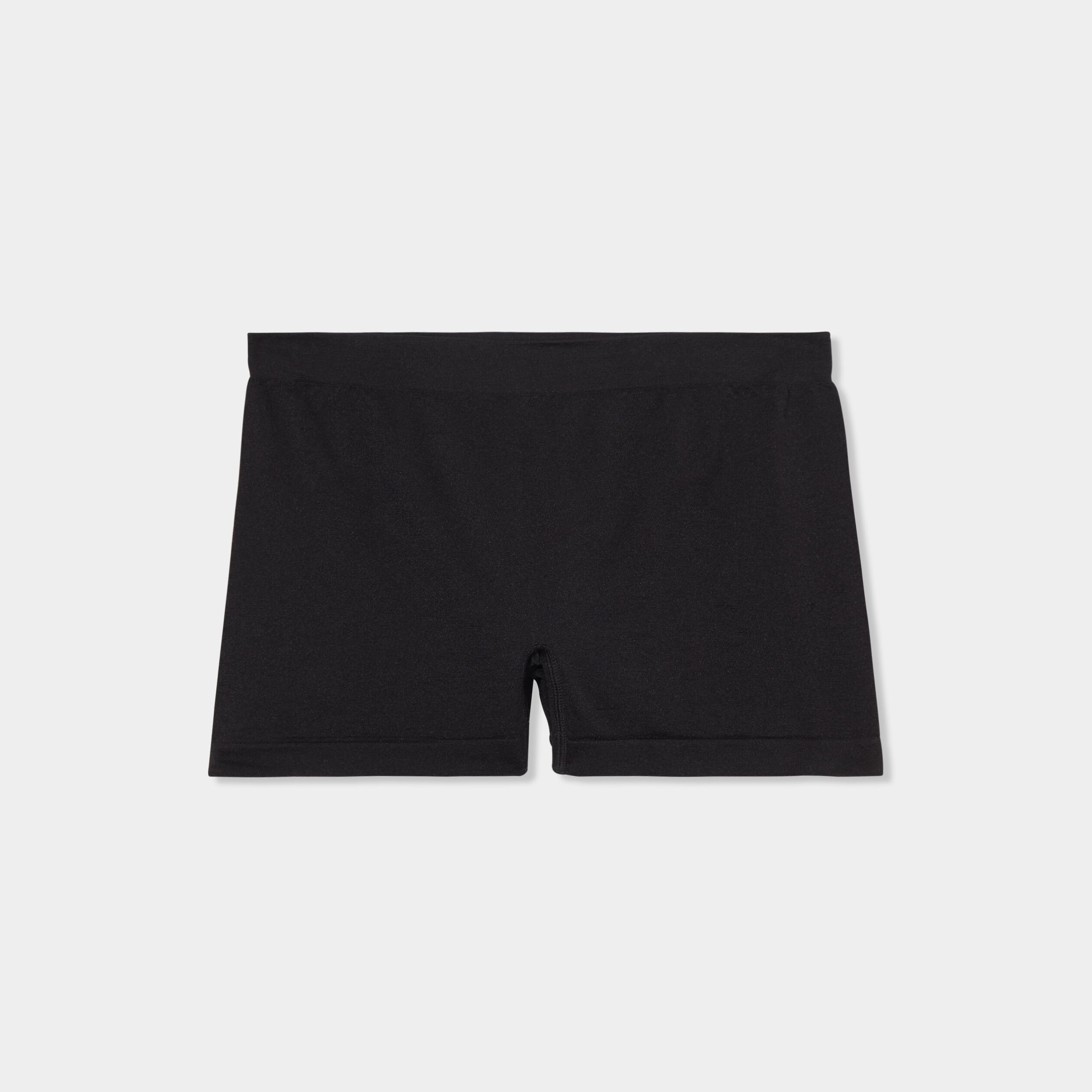 Shorty sans couture taille &eacute;lastiqu&eacute;e noir femme