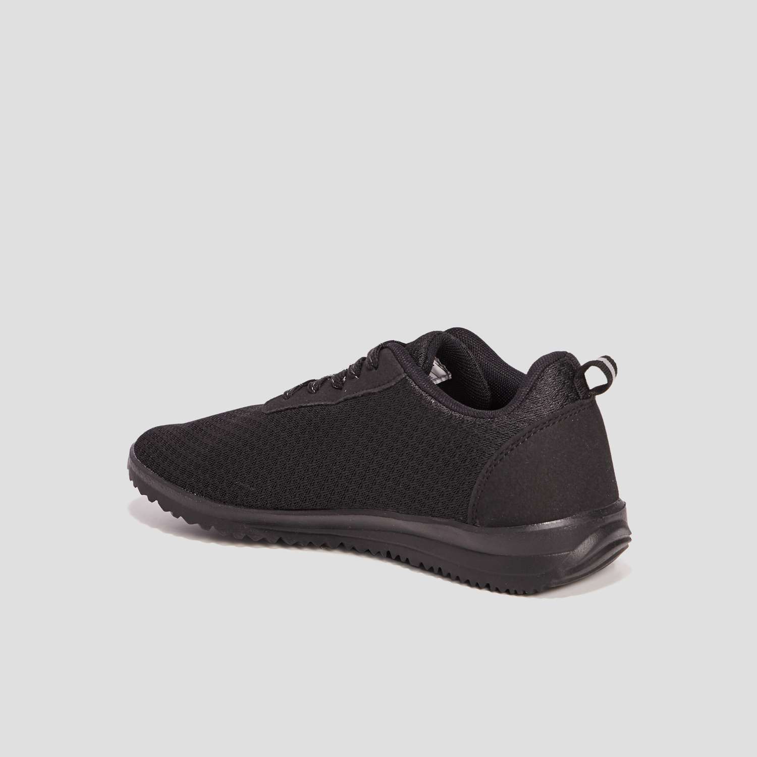 Baskets running &agrave; lacets noir femme