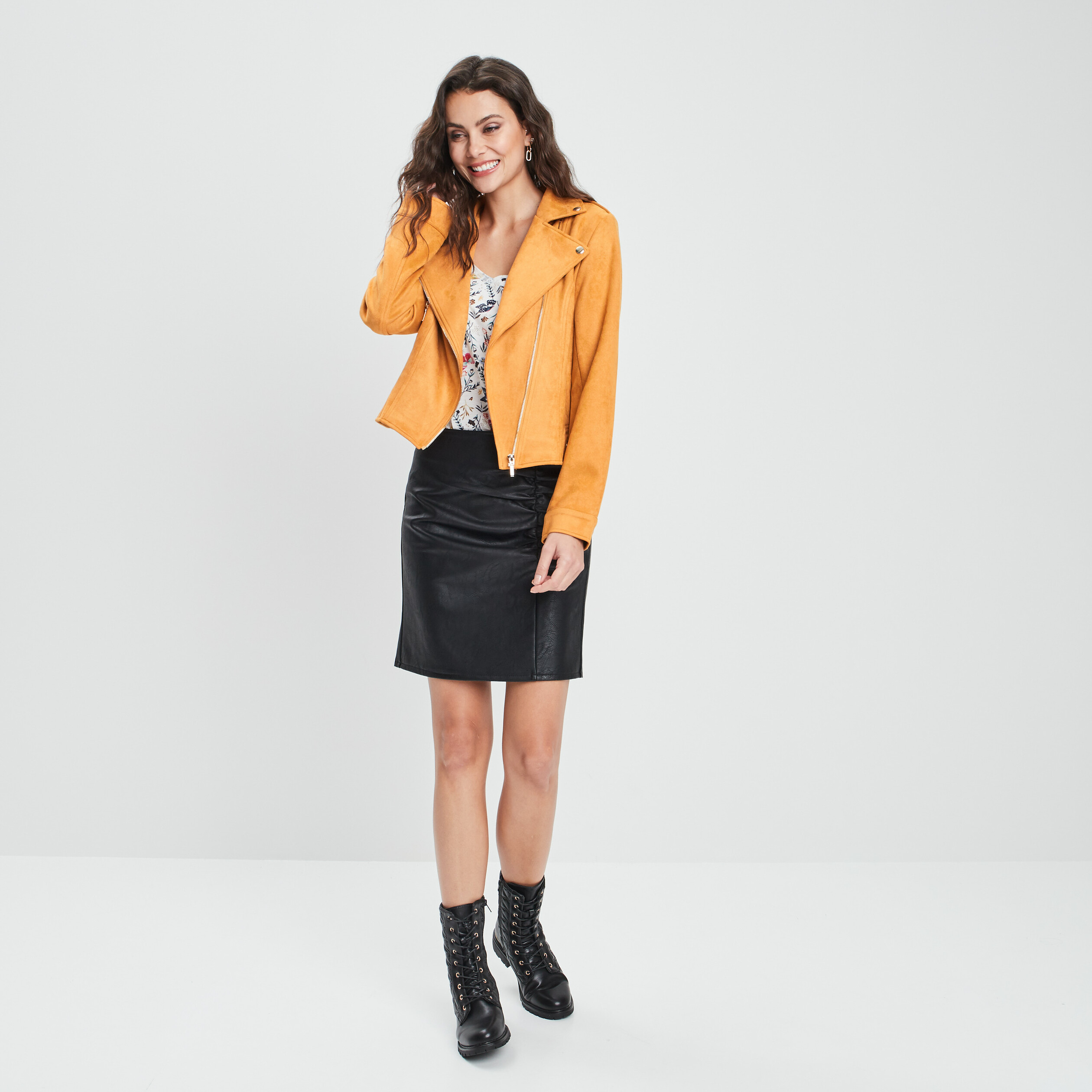 Esprit pull jaune femme