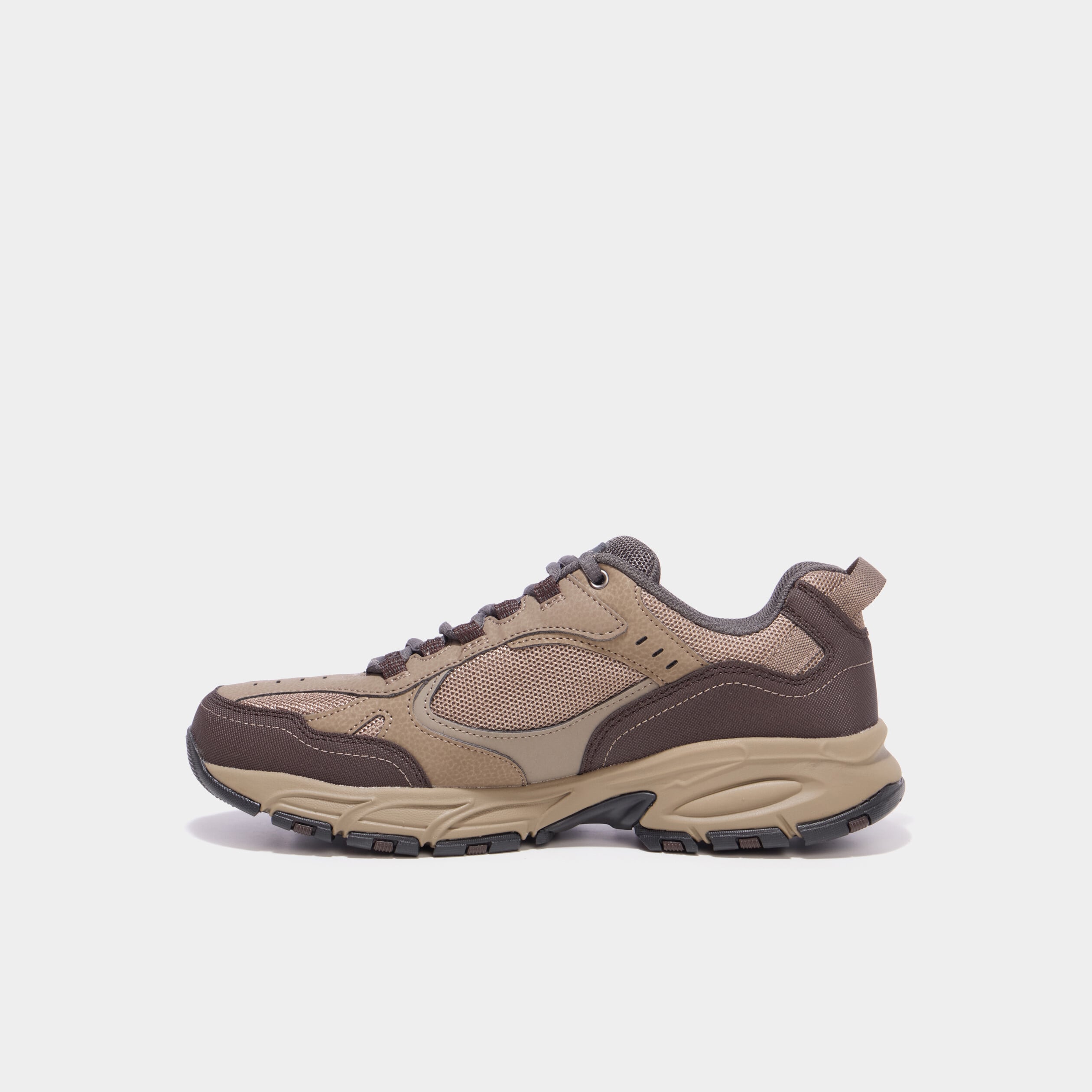 Baskets running semelle m&eacute;moire de forme sable homme