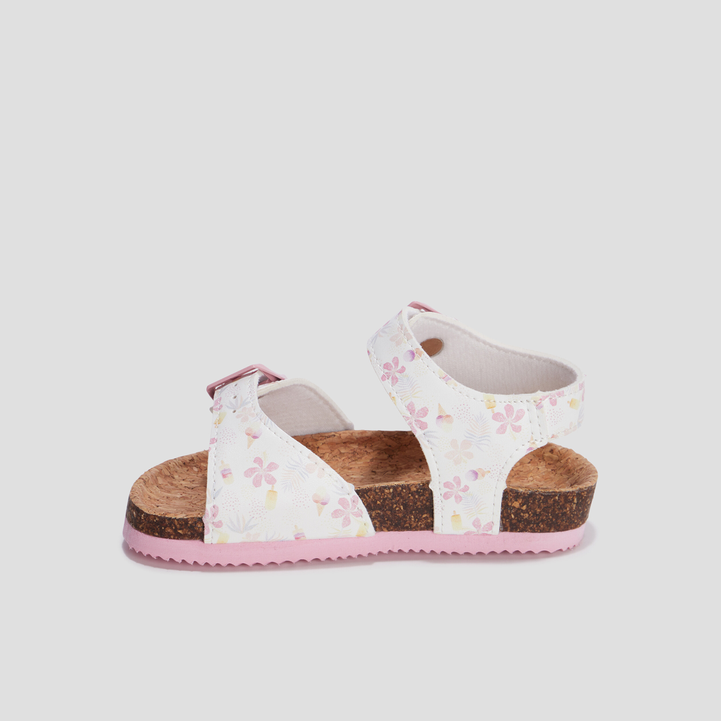 Sandales Bio En Cuir Pour Enfants - Couleur Taupe - Réglable Au Talon - Printemps/Été
