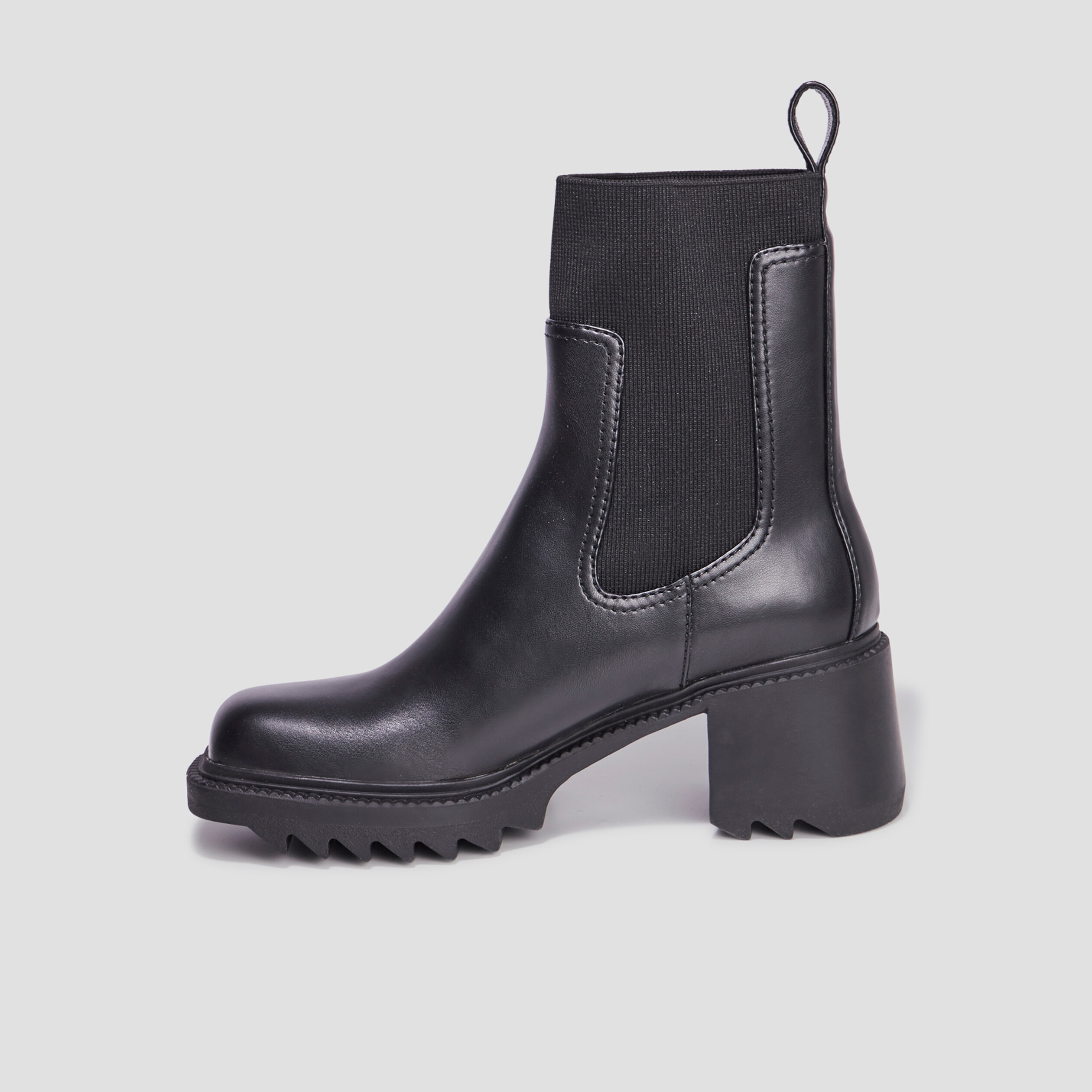 Bottines plateformes et talons noir femme La Halle