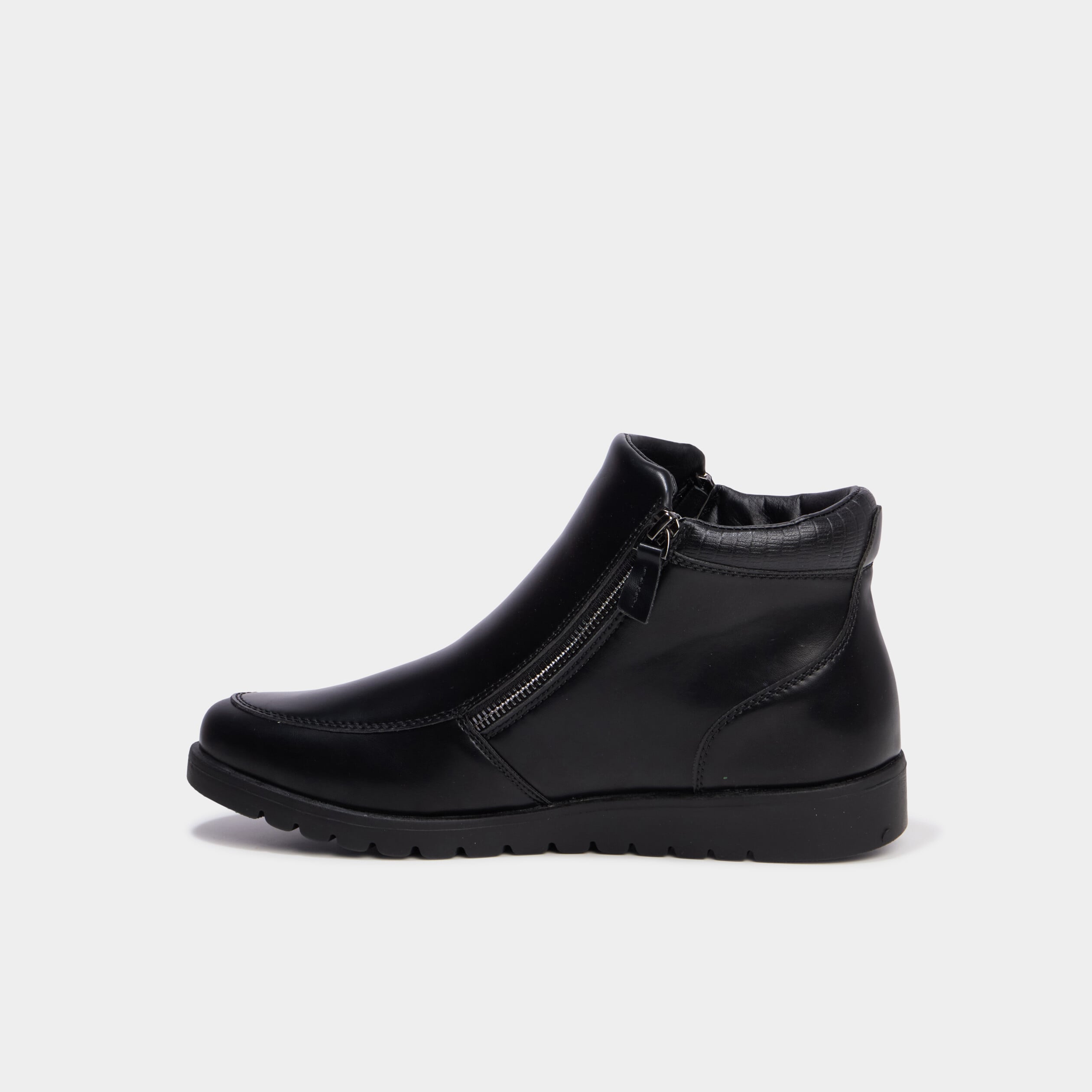 Boots zipp&eacute;es noir femme