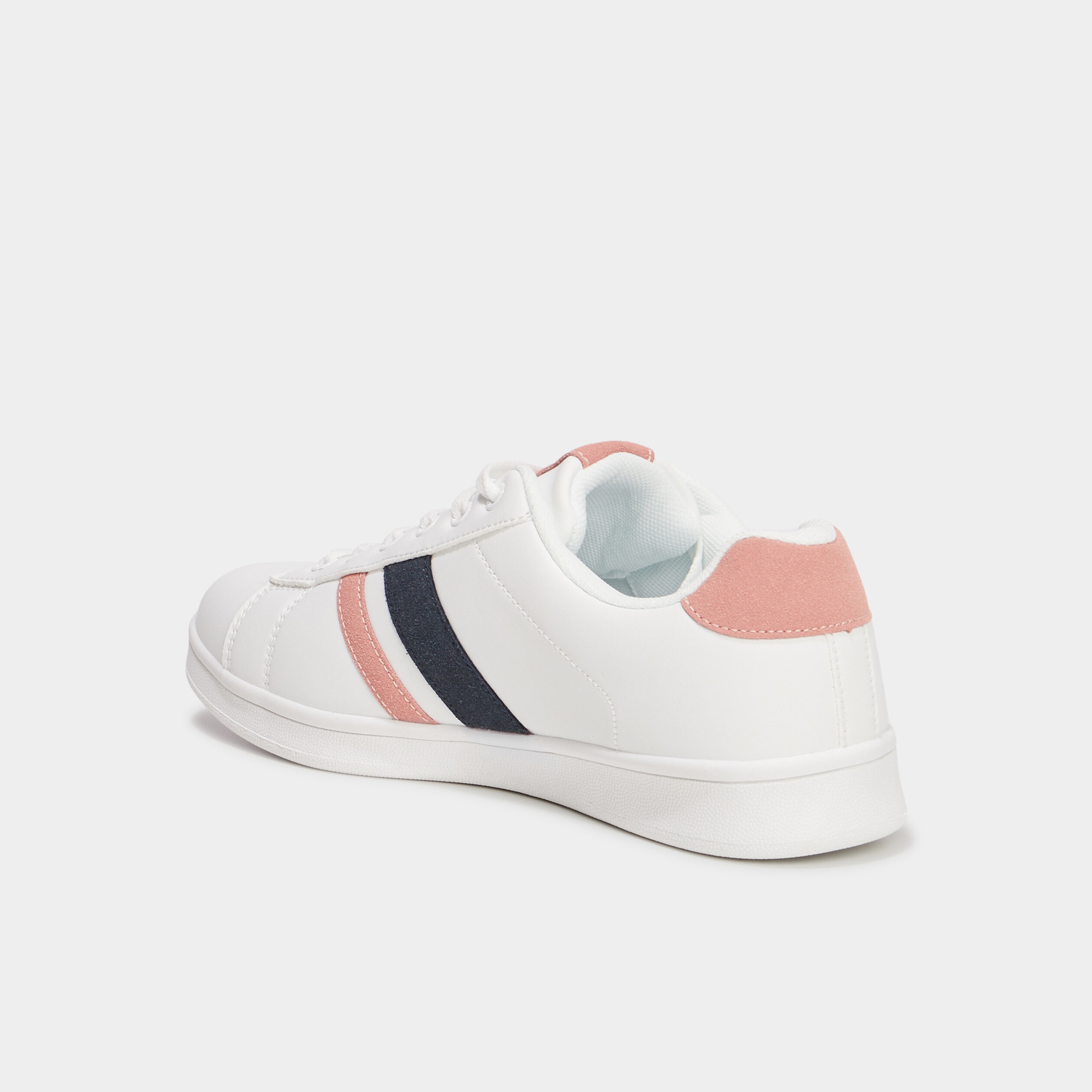 Tennis &agrave; lacets blanc femme