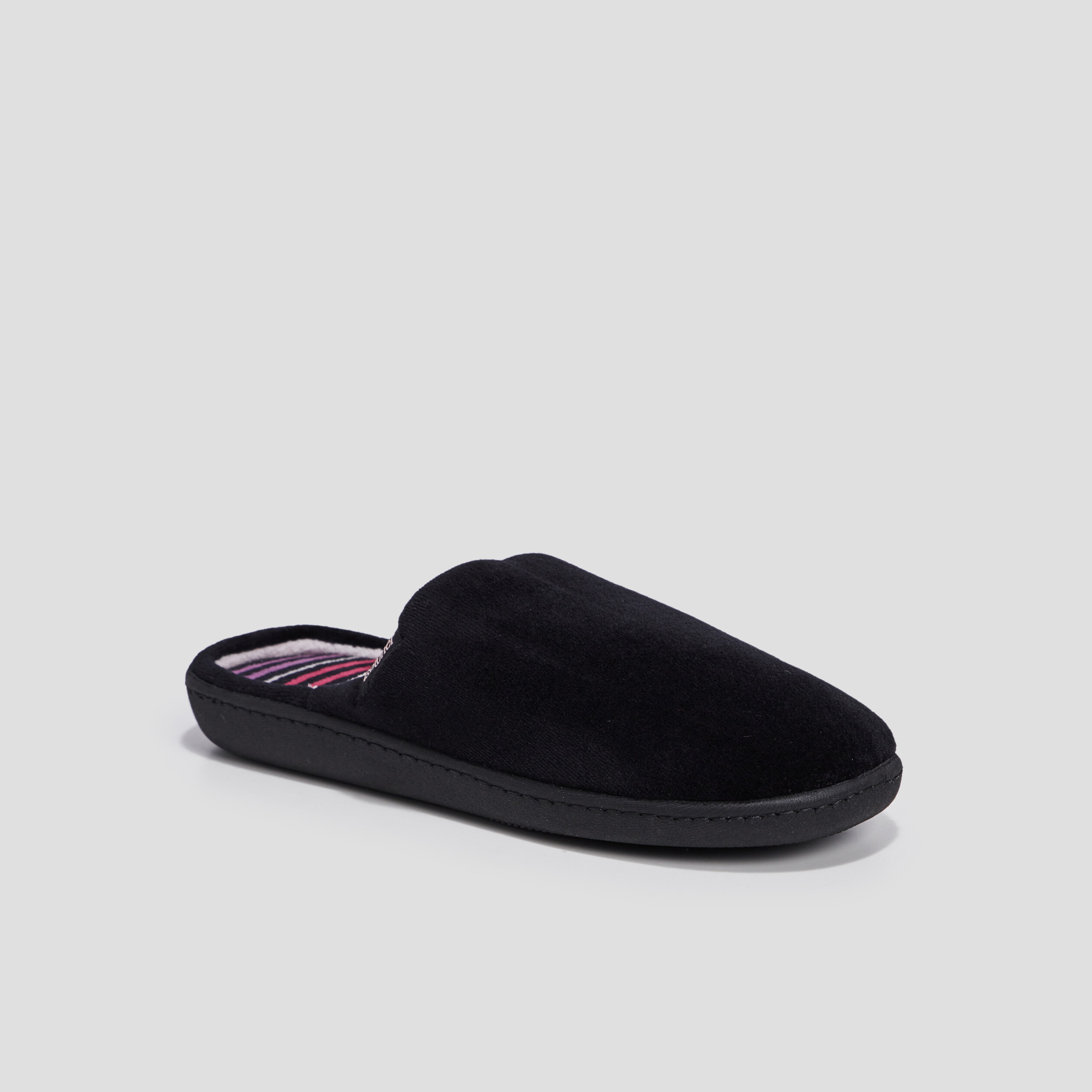 chaussons mules isotoner noir femme Chaussons mules Isotoner noir femme