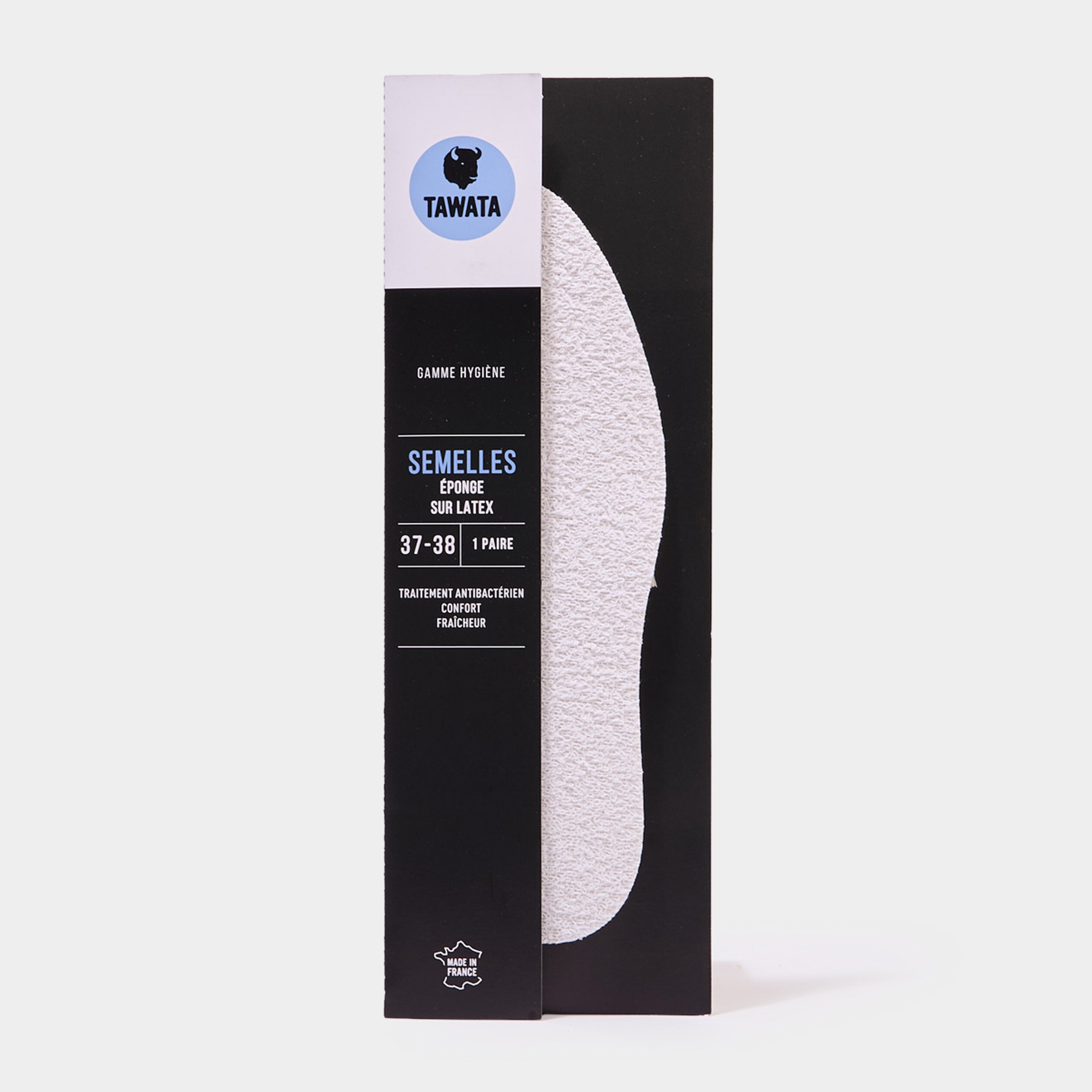 semelles eponge sur latex tawata blanc mixte Semelles éponge sur latex Tawata blanc mixte