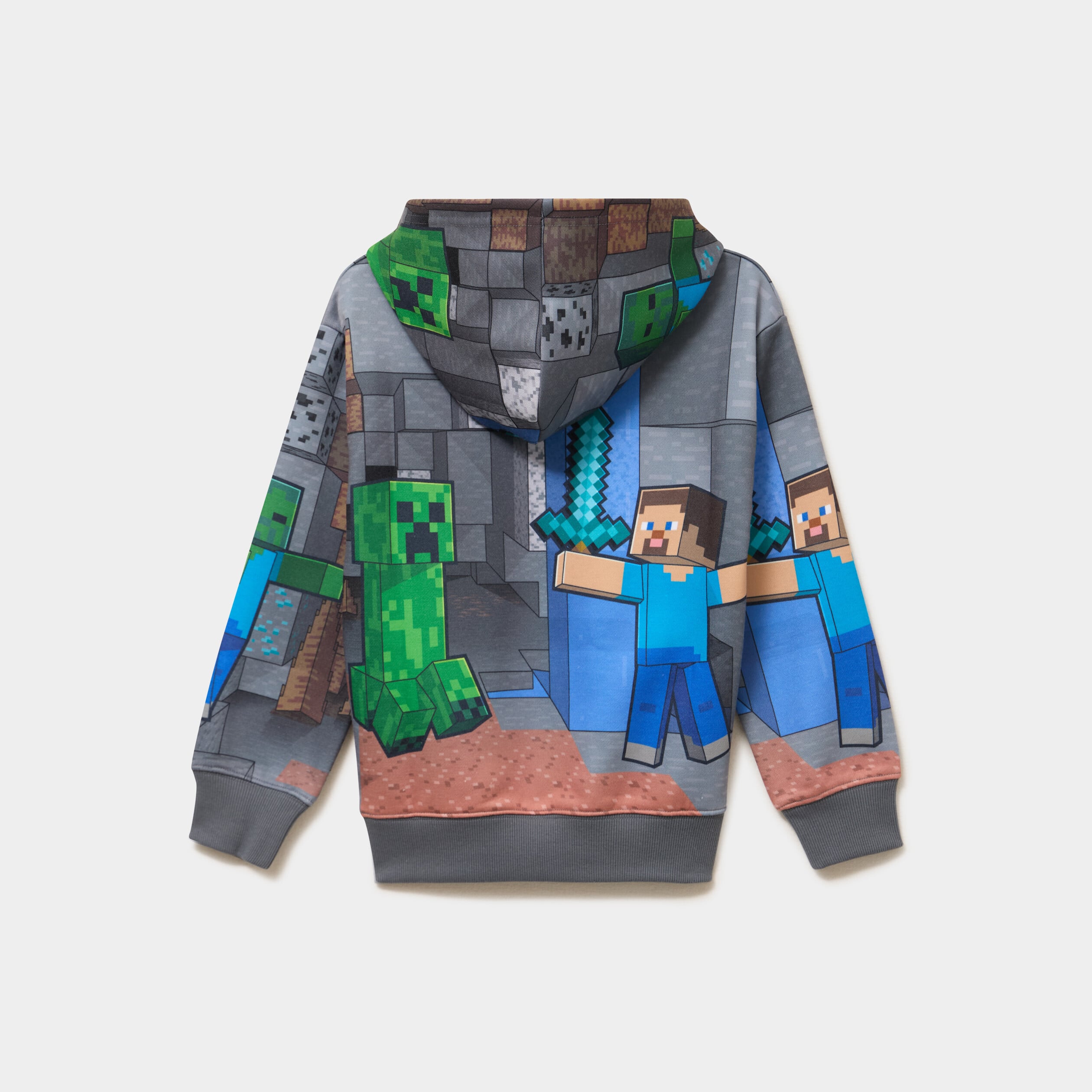 Sweat hoodie &agrave; capuche Minecraft multicolore gar&ccedil;on