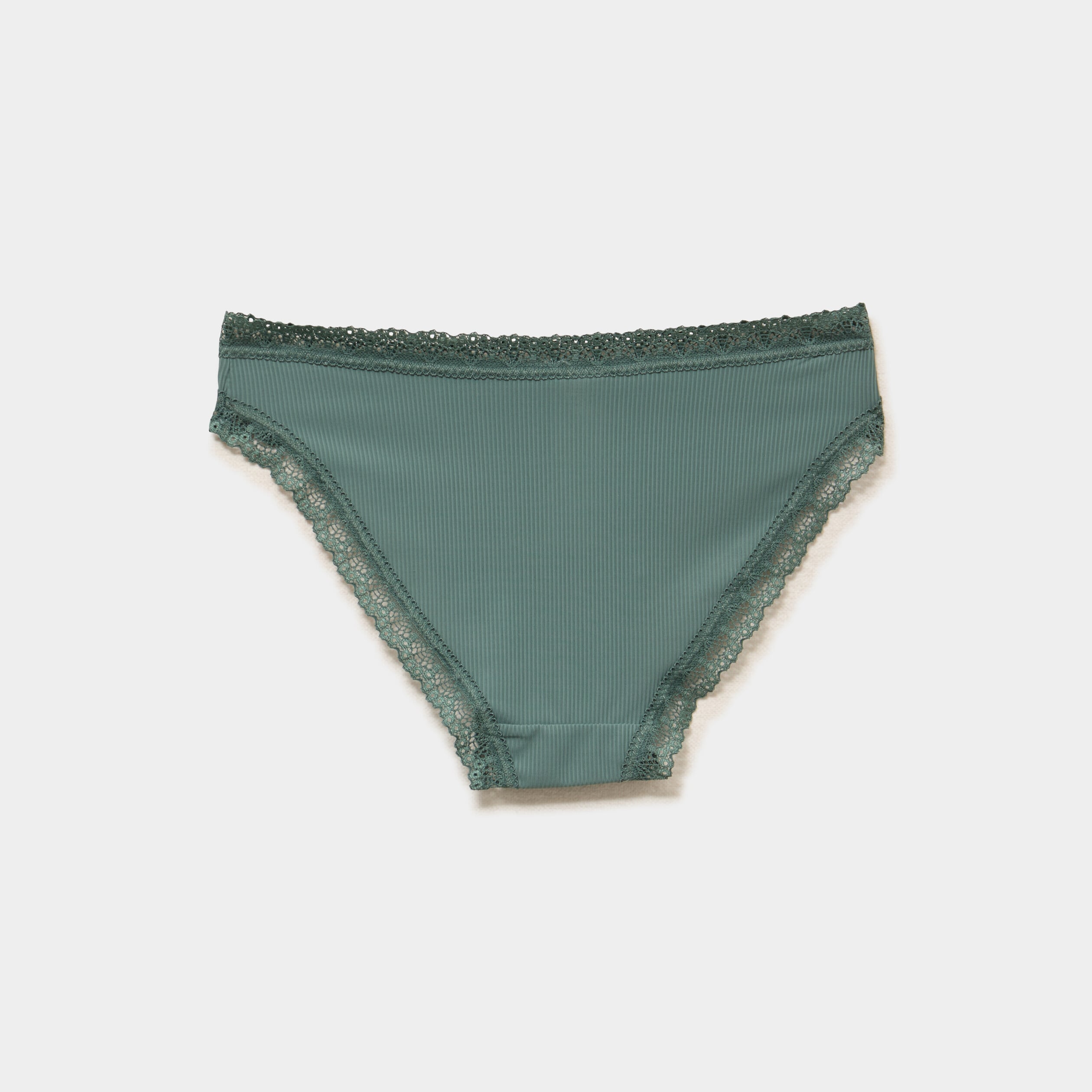 Lot 3 culottes avec dentelle vert femme