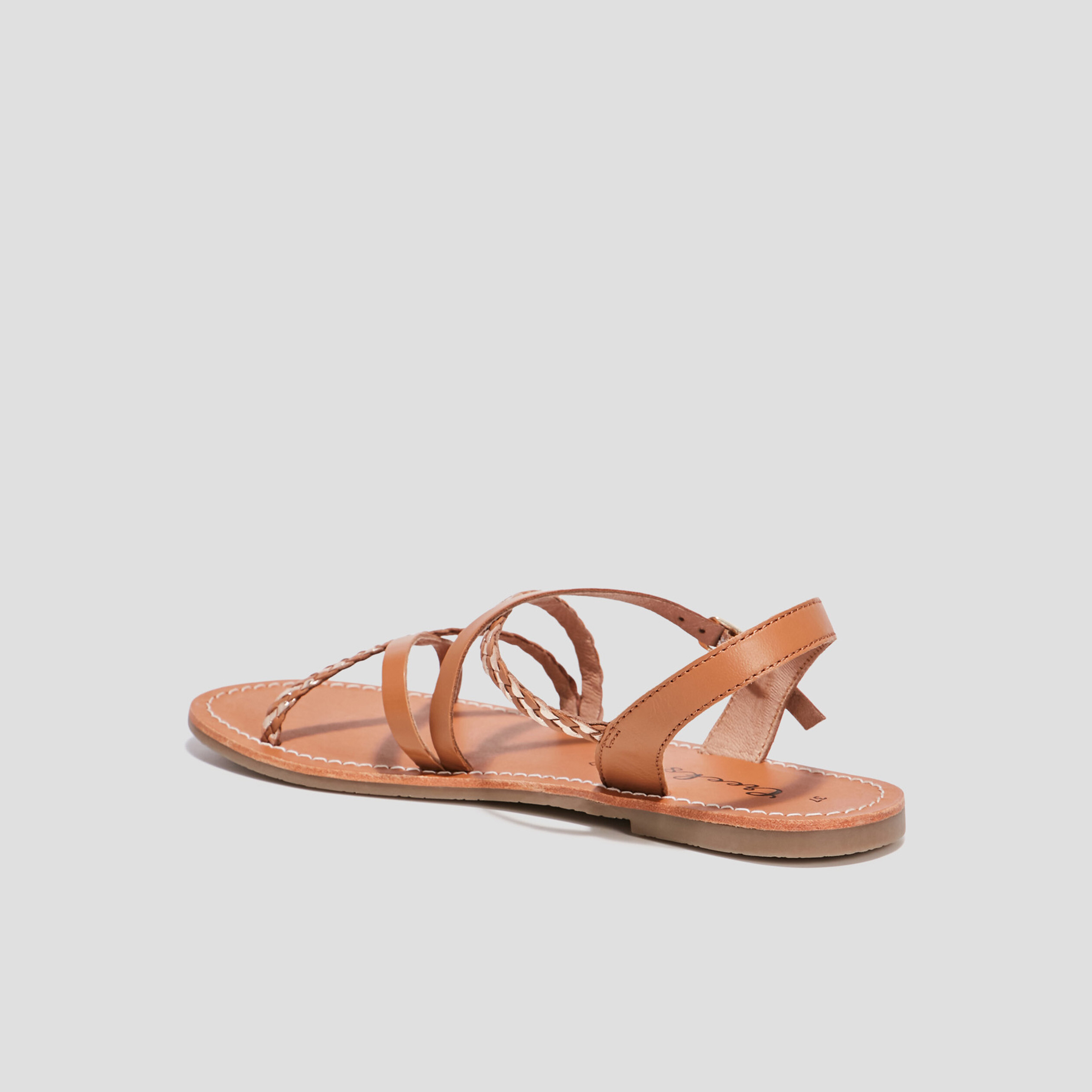 sandales en cuir creeks camel fille Sandales en cuir Creeks camel fille