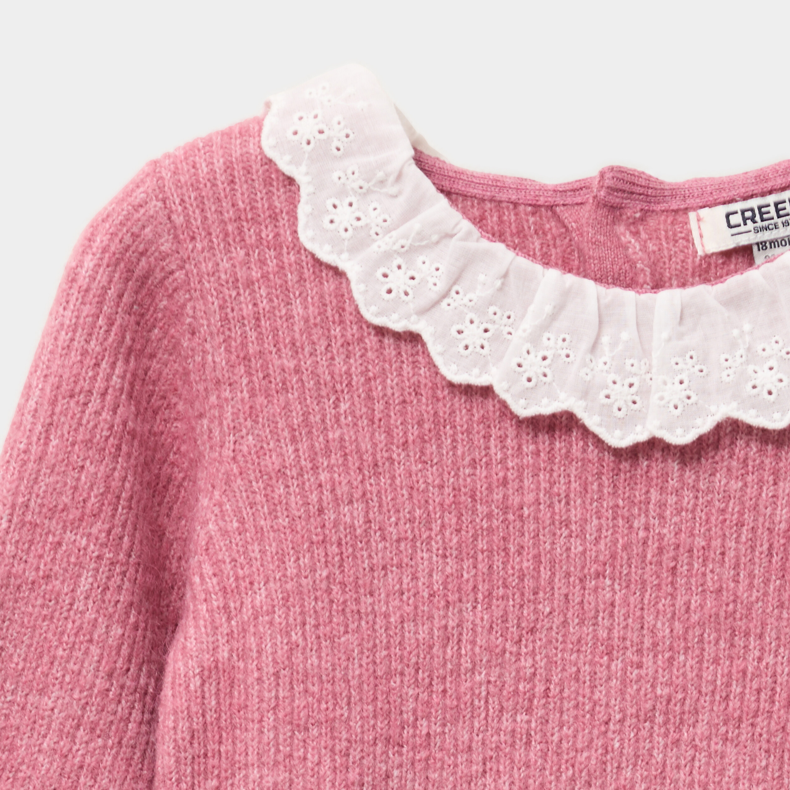 Pull coeur personnalisé pour filles, col rond, pull en tricot pour