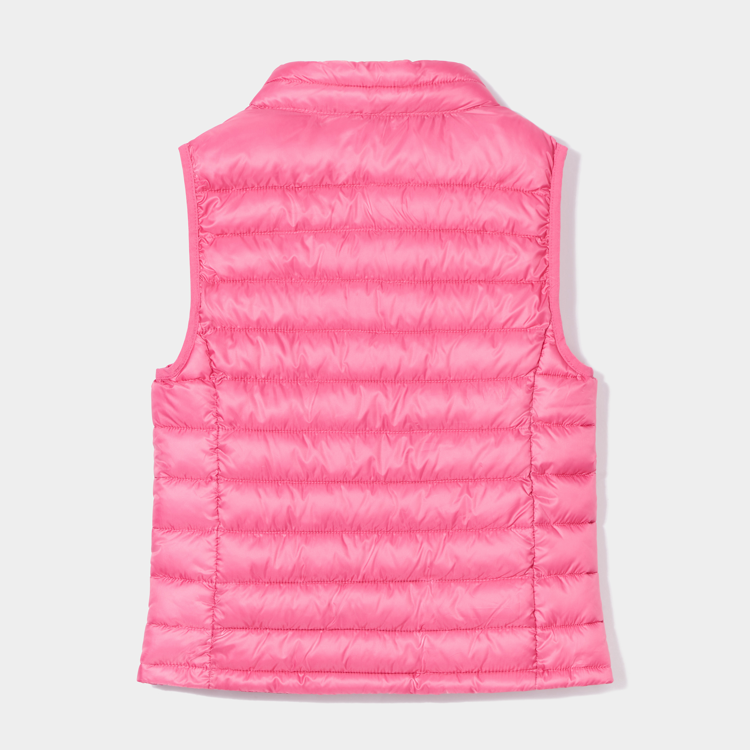 Doudoune l&eacute;g&egrave;re sans manches imperm&eacute;able rose vif fille