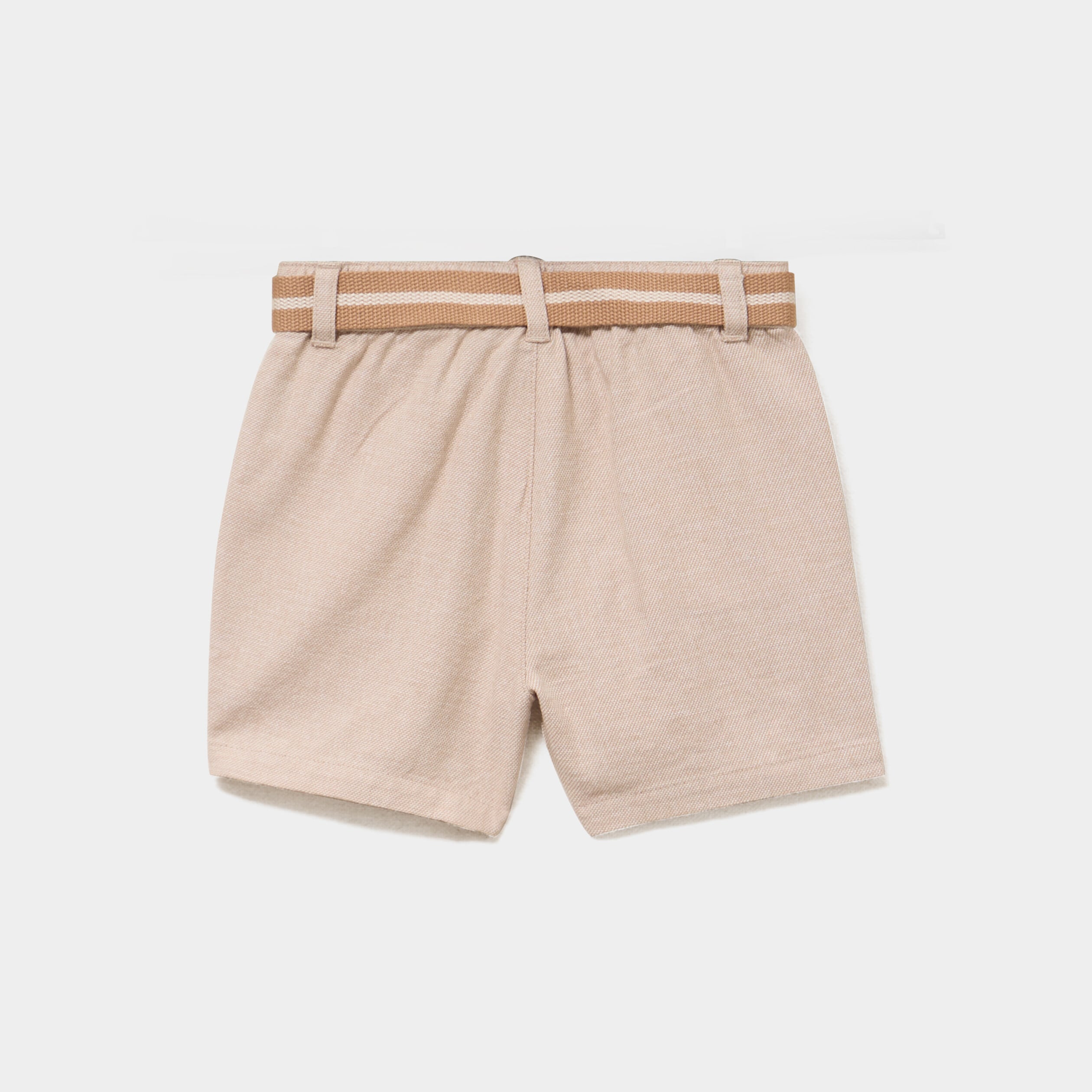 Short avec ceinture sable b&eacute;b&eacute; gar&ccedil;on