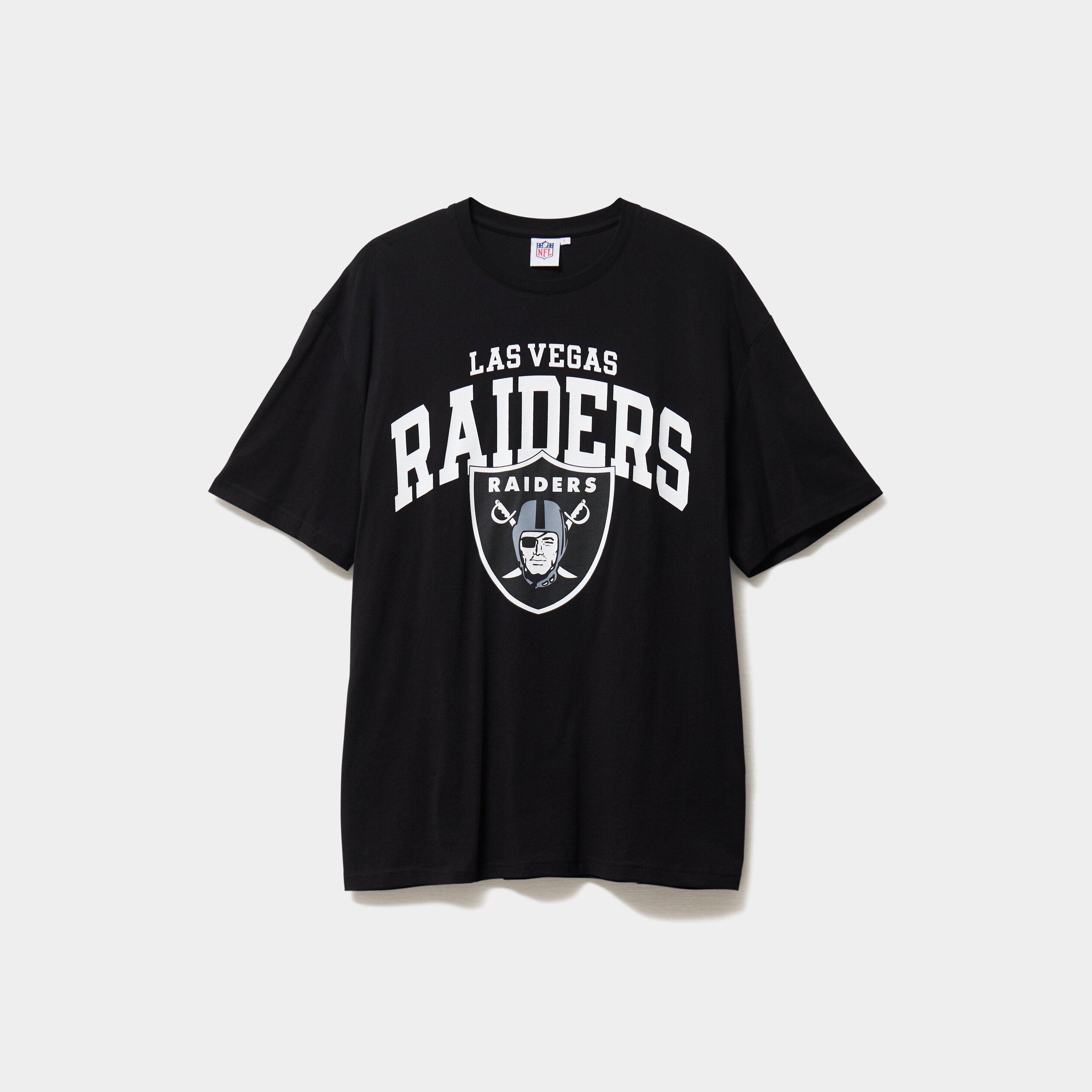 T-shirt manches courtes coton NFL noir homme