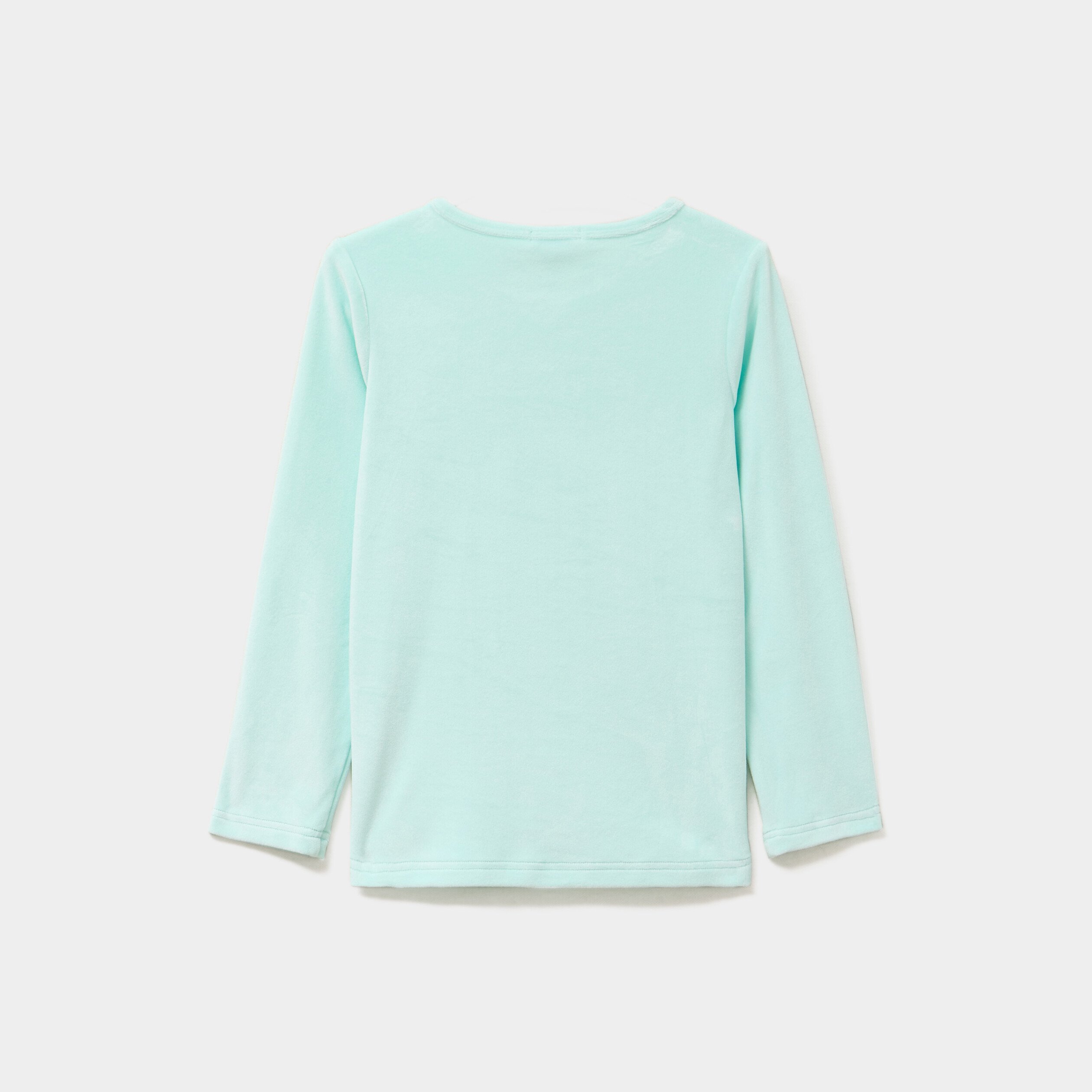 ensemble pyjama legging et t shirt bleu turquoise fille Ensemble pyjama legging et t-shirt bleu turquoise fille