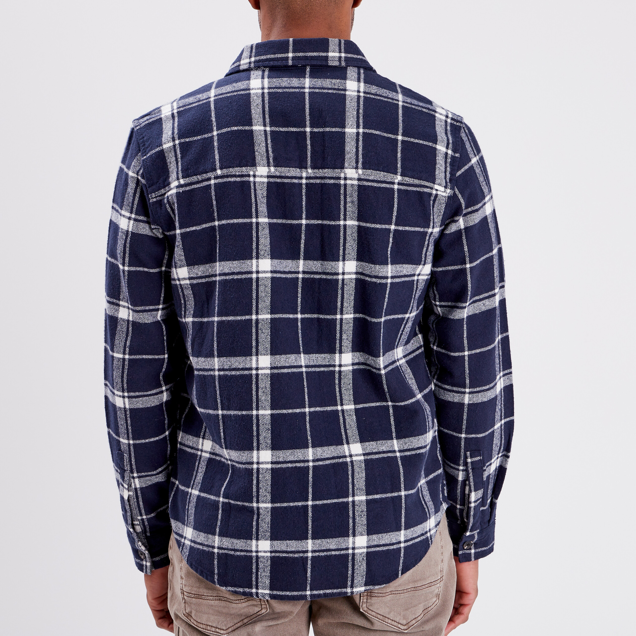 surchemise coton manches longues creeks bleu marine homme Surchemise coton manches longues Creeks bleu marine homme
