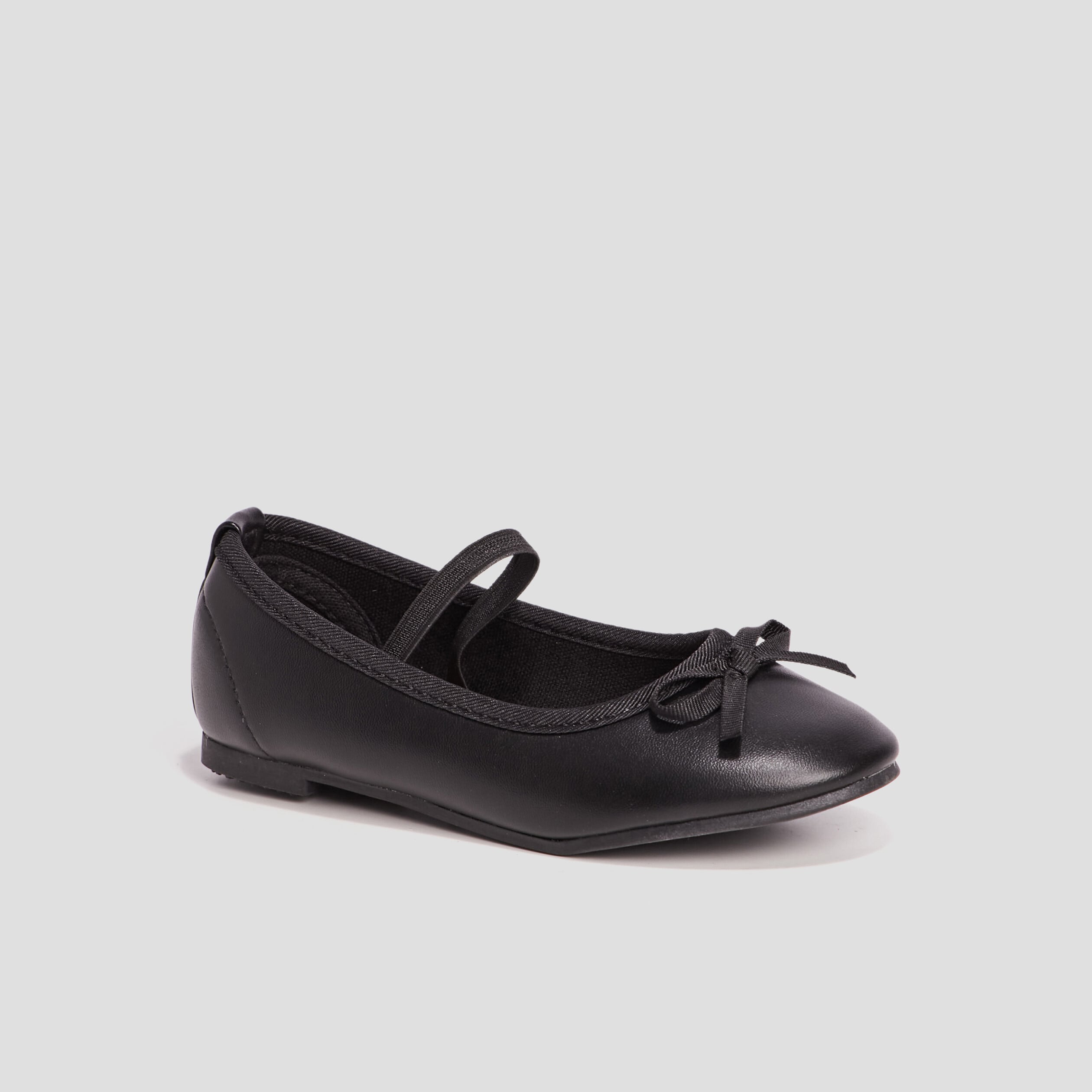 Ballerines avec noeud noir fille