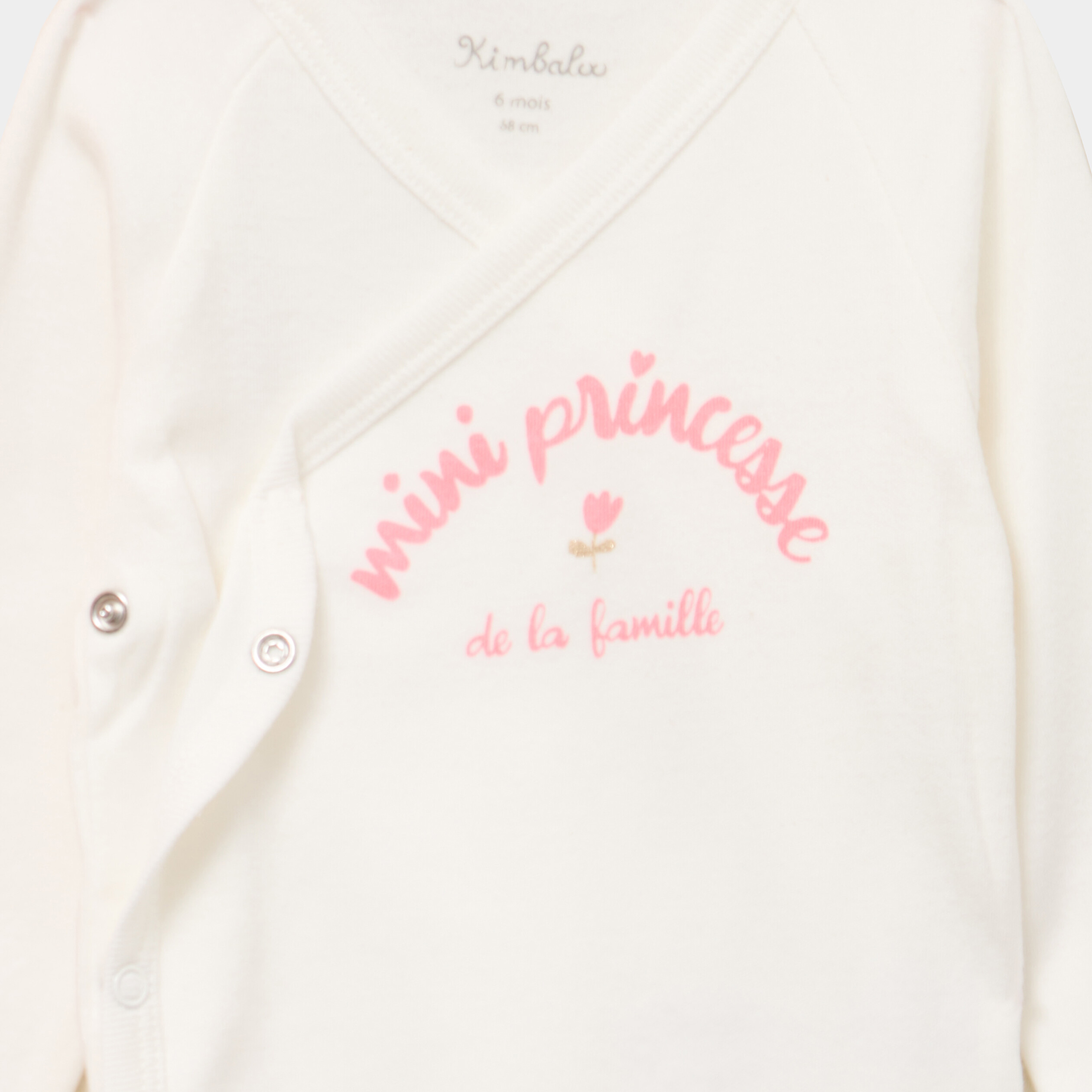 Ensemble body et dors-bien effet velours rose clair b&eacute;b&eacute;