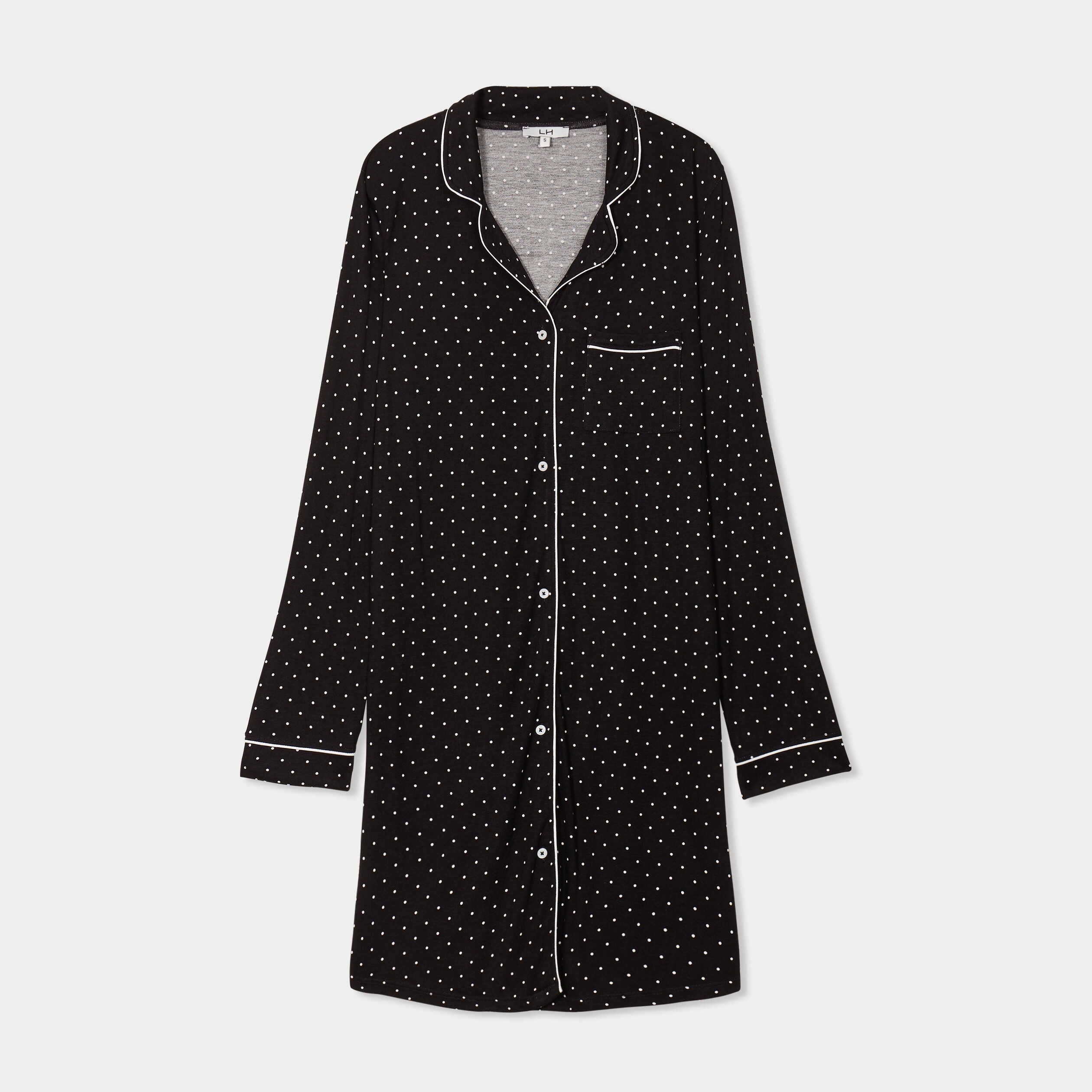 chemise de nuit liquette noir femme Chemise de nuit liquette noir femme