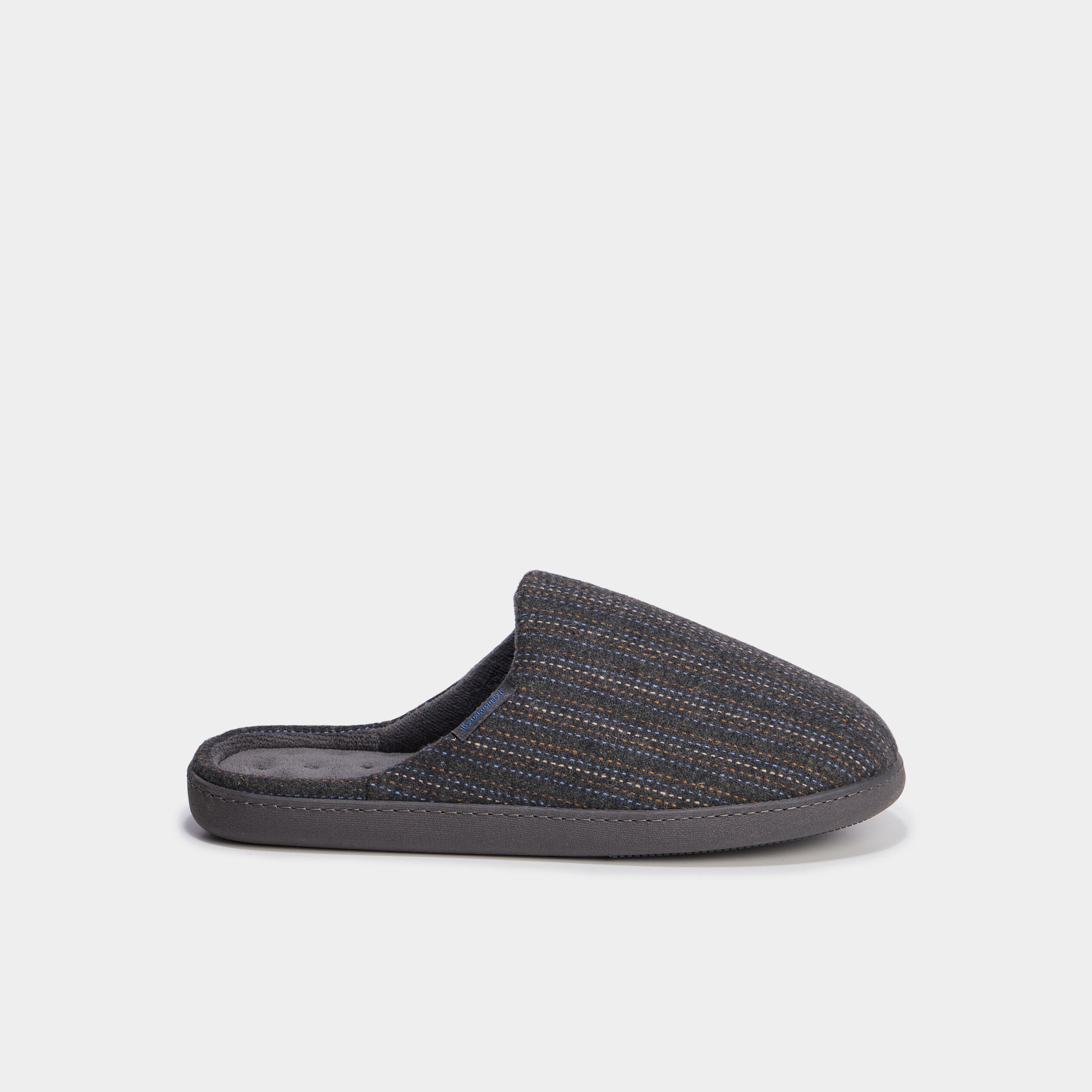 chaussons mules isotoner ergonomie gris fonce homme Chaussons mules Isotoner Ergonomie gris foncé homme