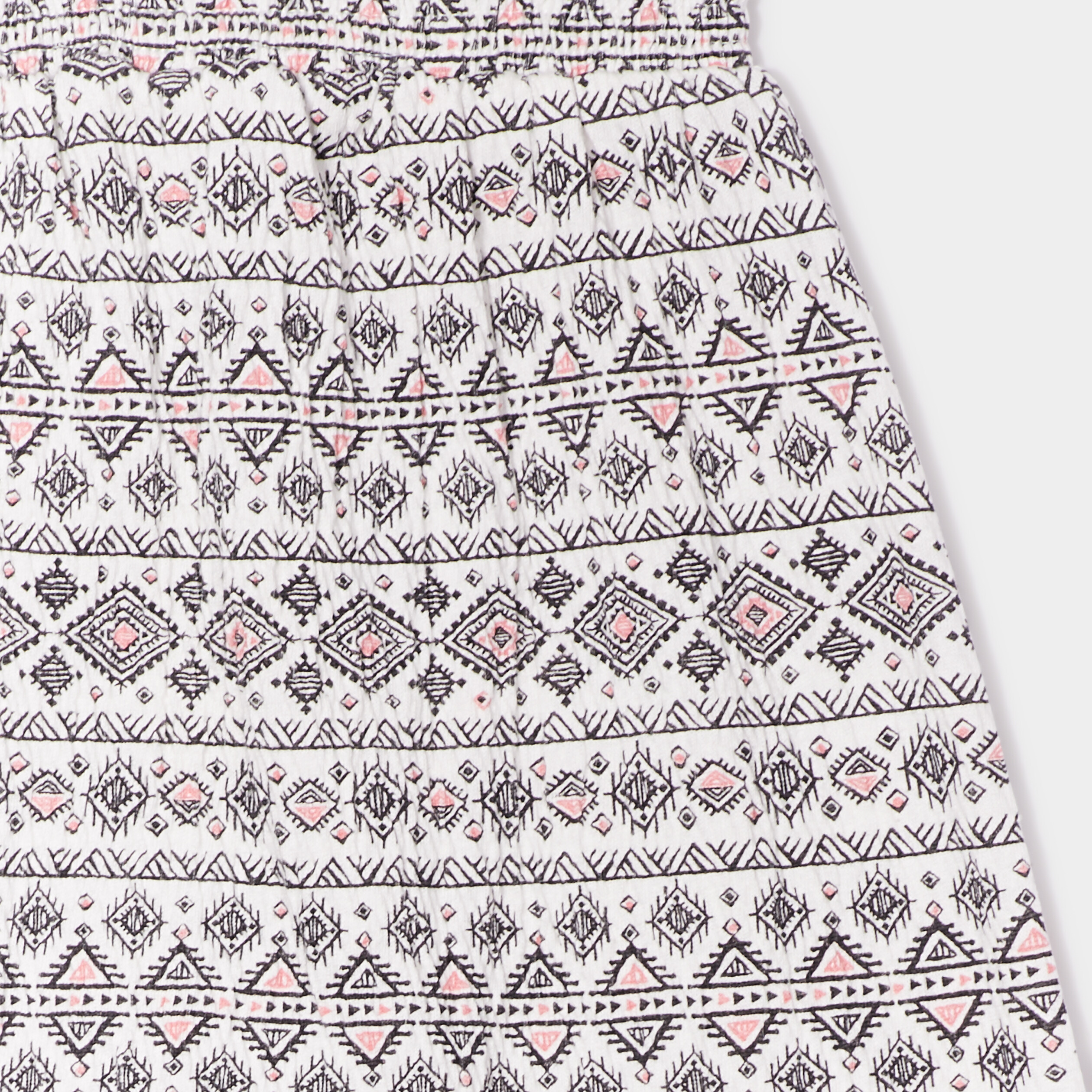 pantalon a taille elastiquee creme bebef Pantalon à taille élastiquée creme bébé fille