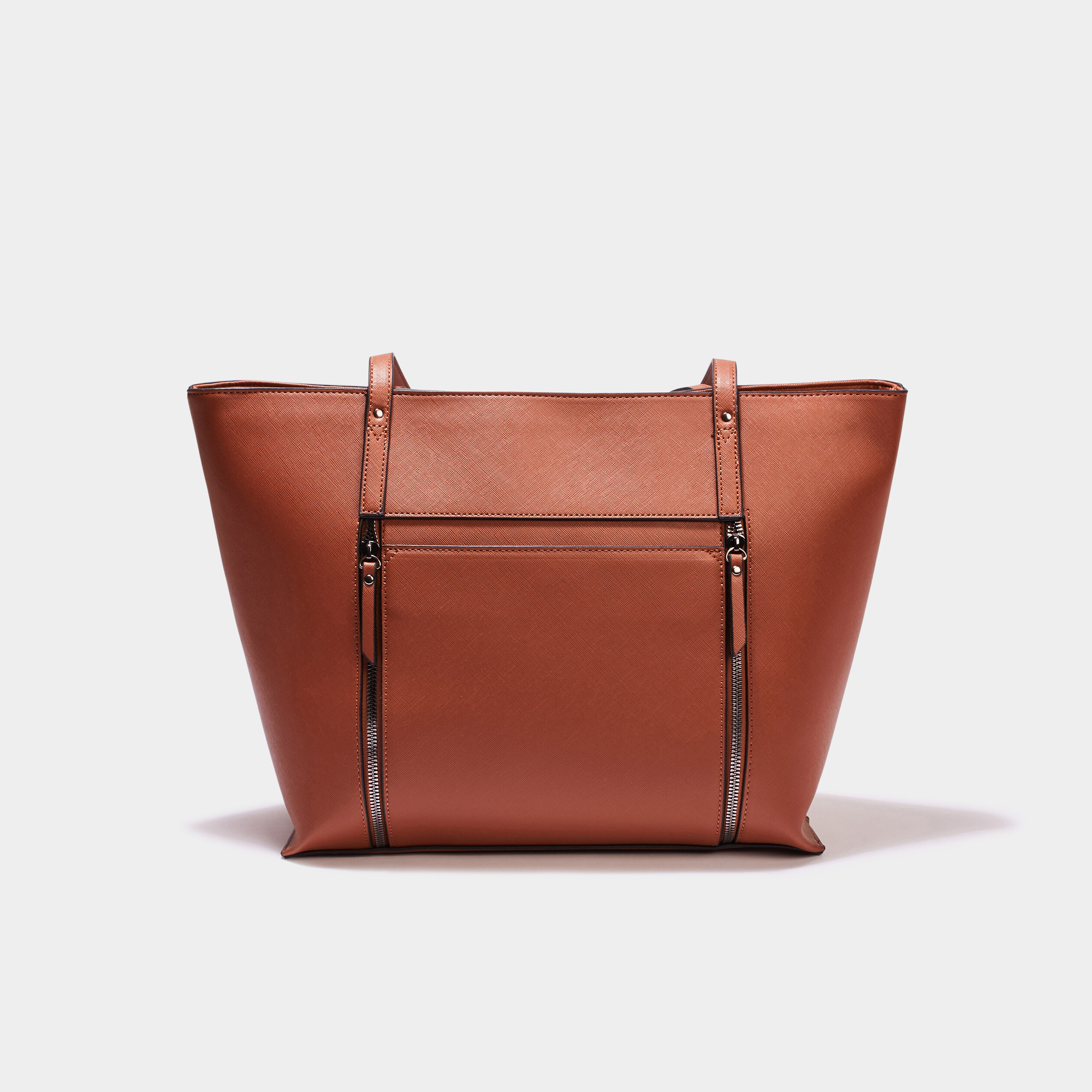 Sac cabas trap ze marron cognac mixte La Halle