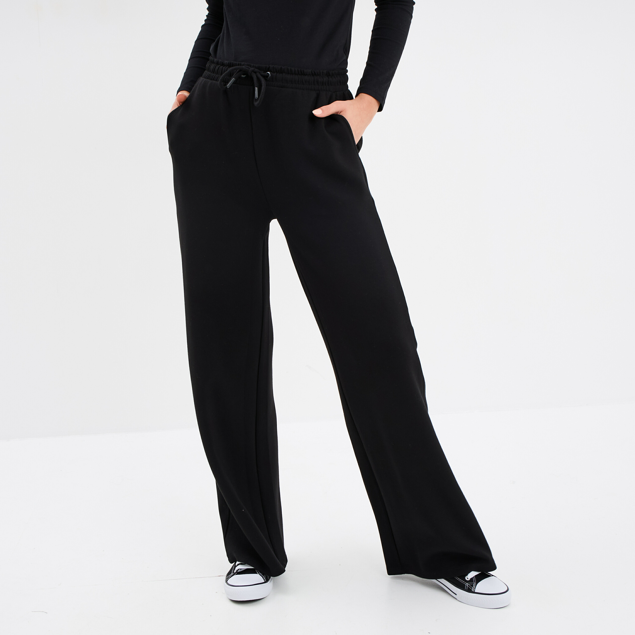 Pantalon noir long femme best sale