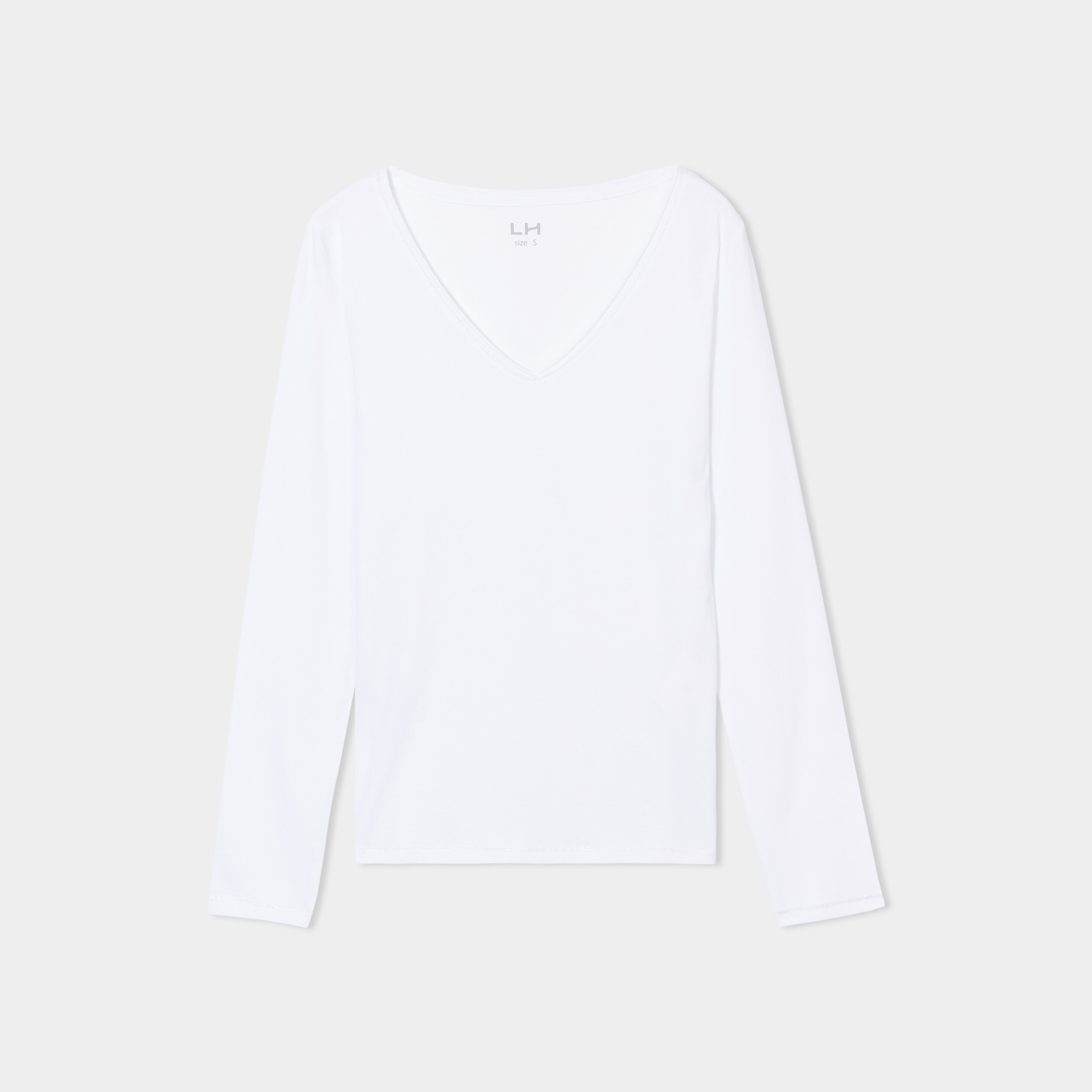 T-shirt manches longues blanc femme