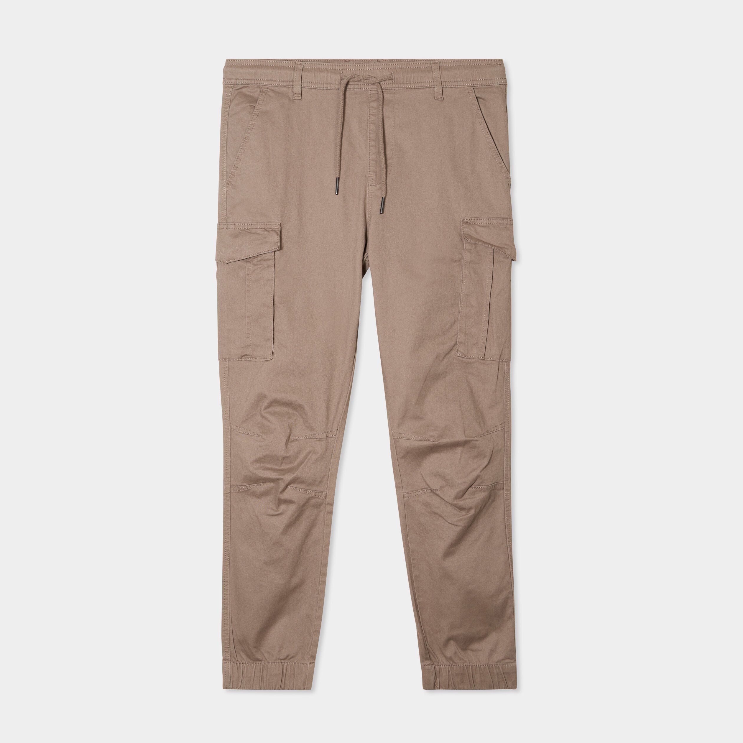 pantalon cargo slim coton liberto taupe homme Pantalon cargo slim coton Liberto taupe homme
