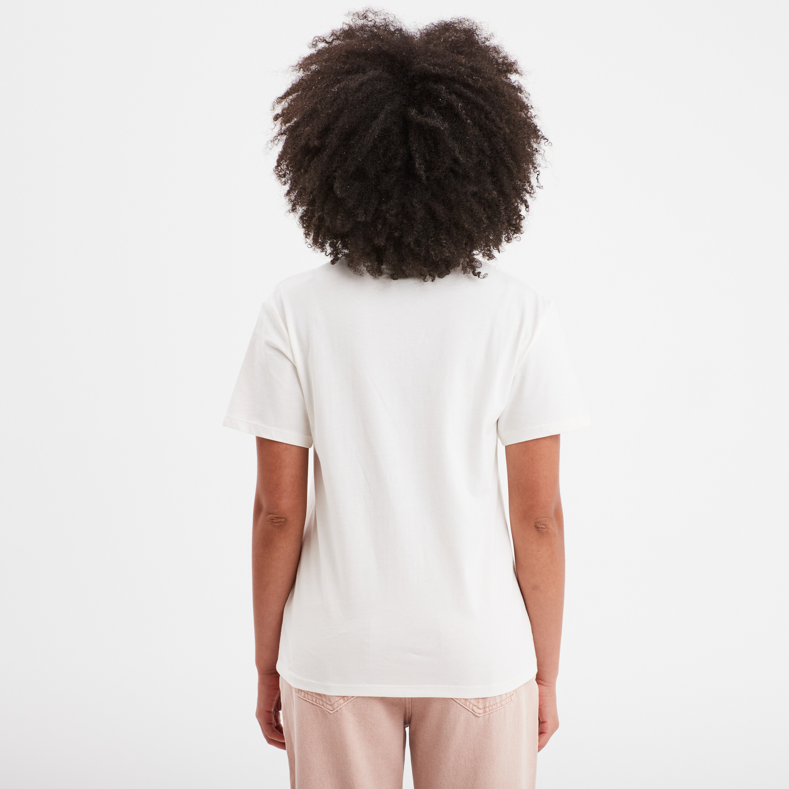 t shirt manches courtes coton snoopy ivoire femme T-shirt manches courtes coton Snoopy ivoire femme