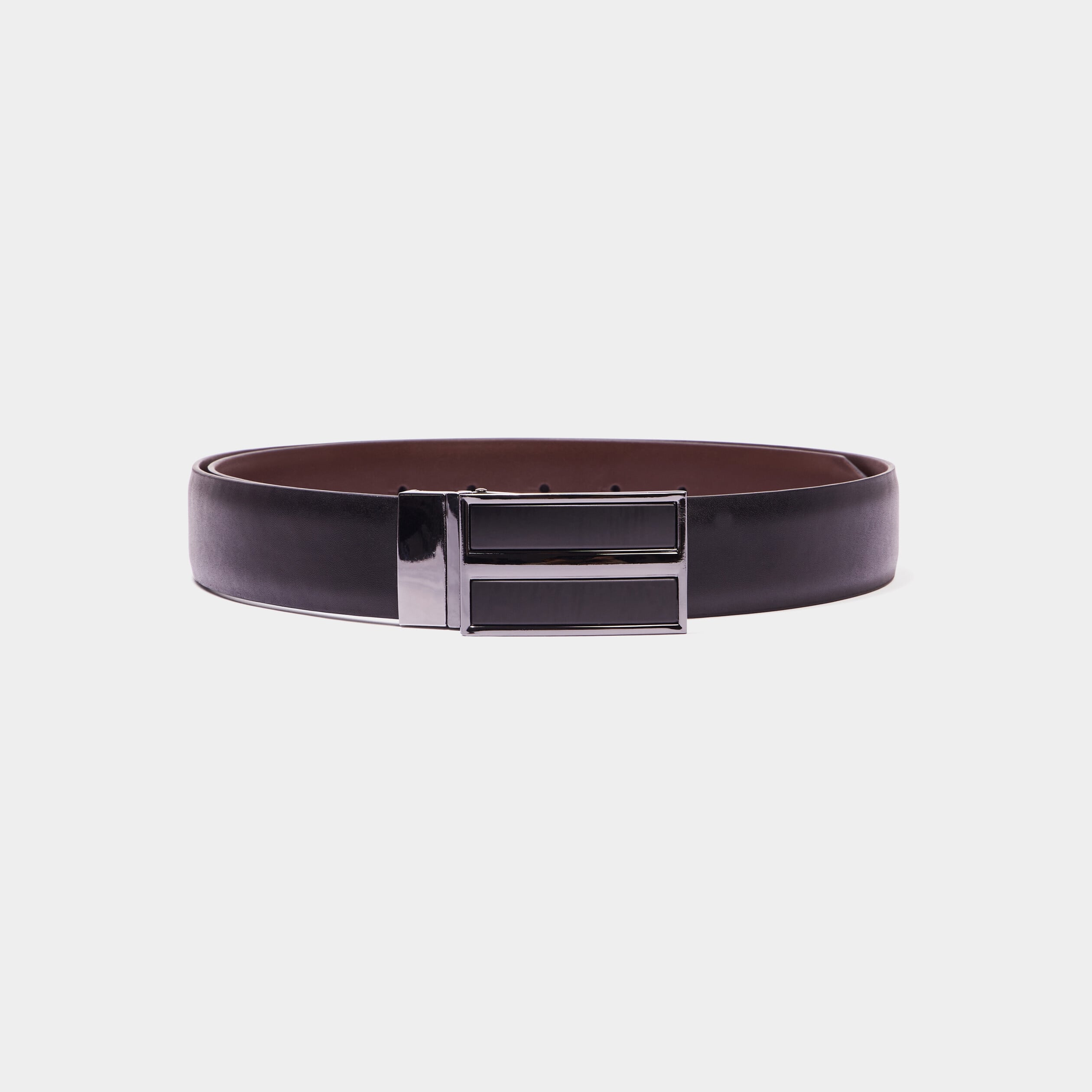 Ceinture r&eacute;versible noir homme