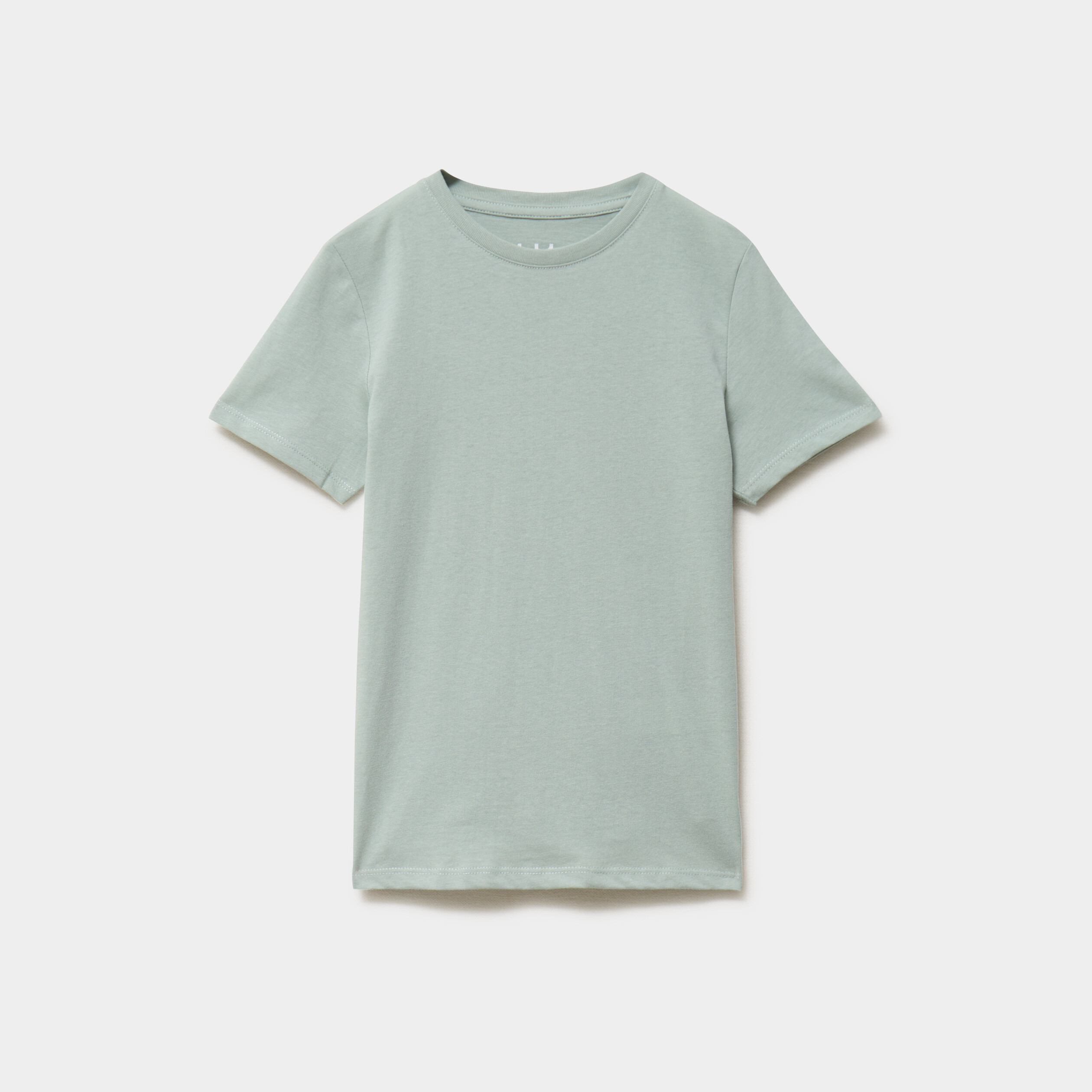 T-shirt en coton manches courtes vert pastel gar&ccedil;on