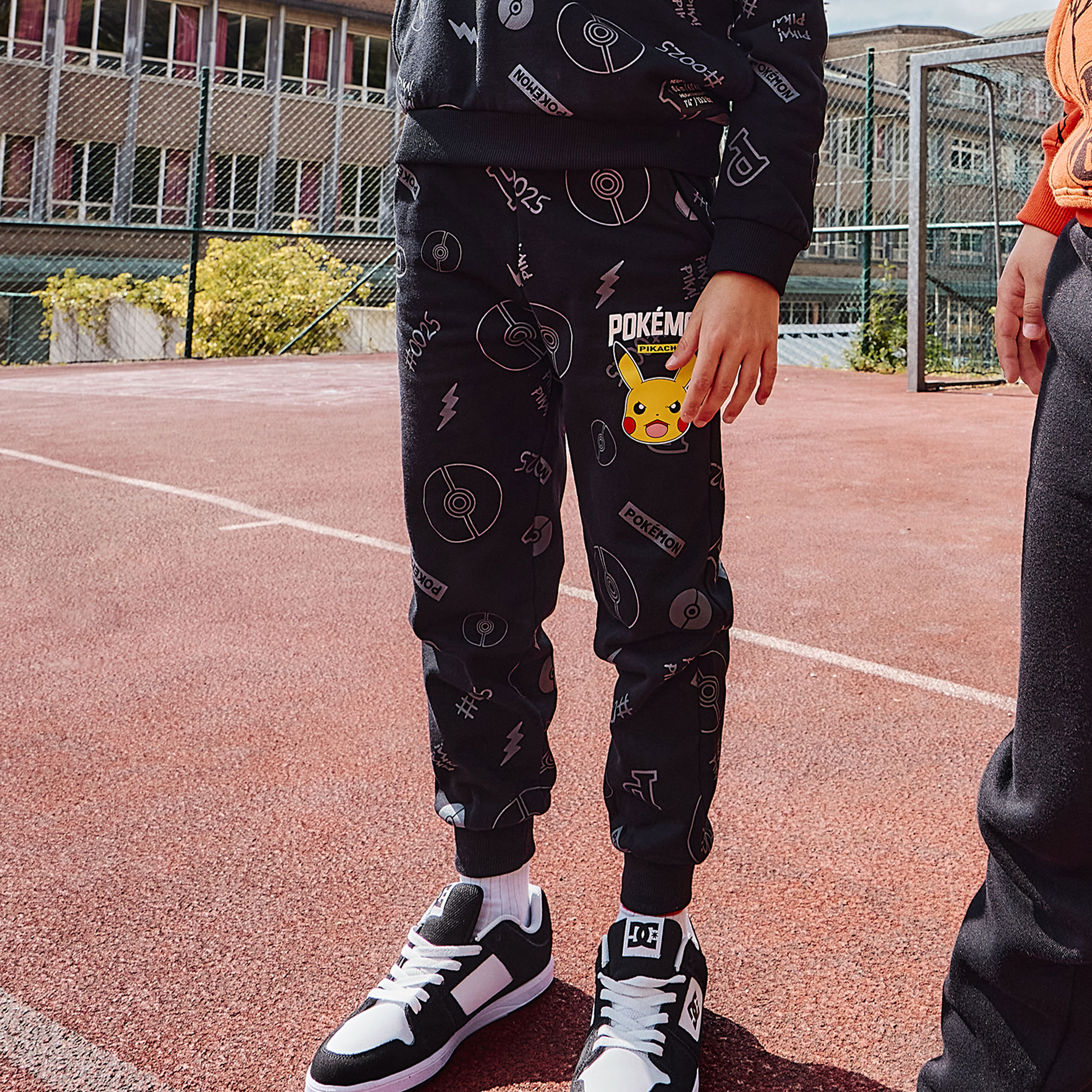 Pantalon de jogging droit Pok&eacute;mon noir gar&ccedil;on