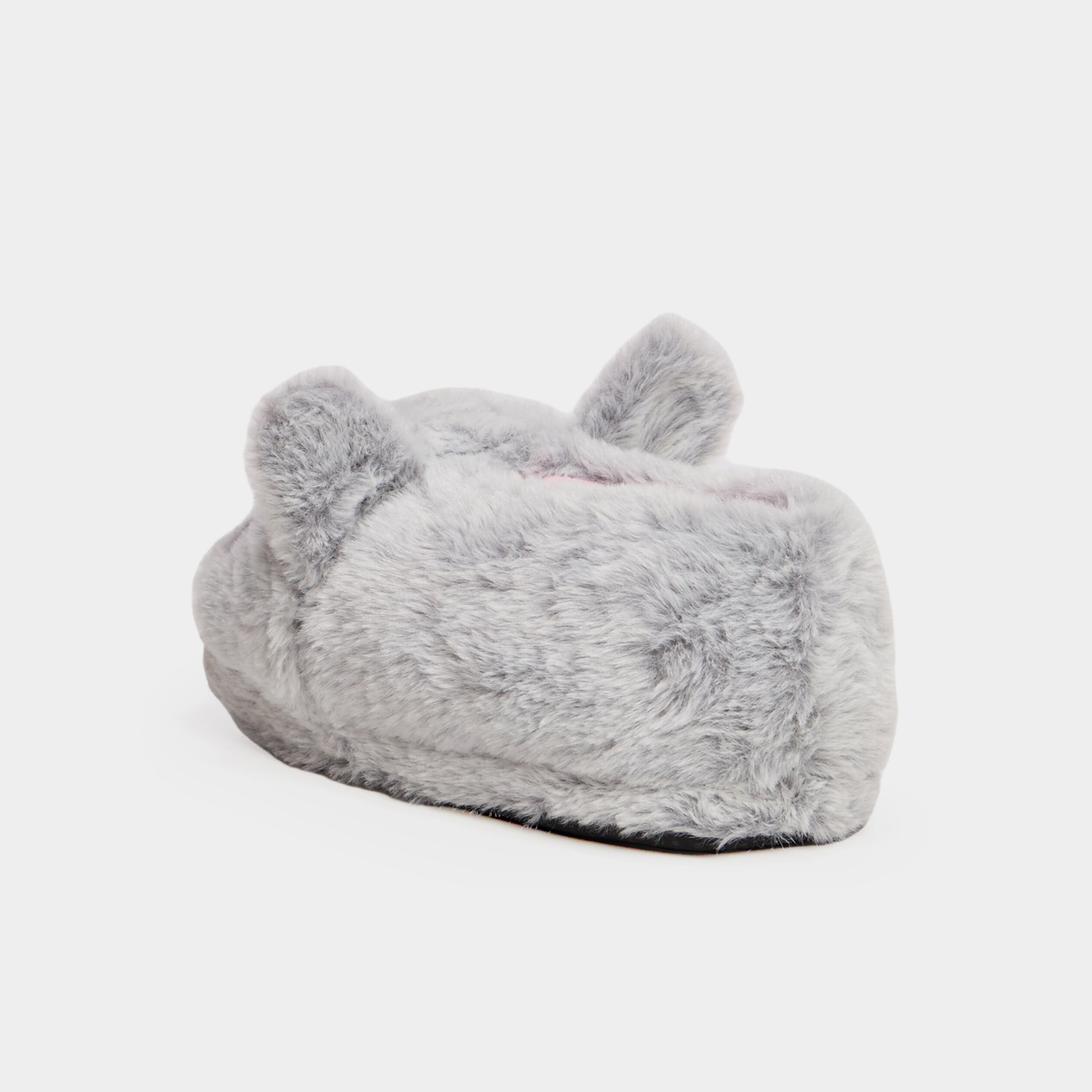 Chaussons avec fausse fourrure mauve fille