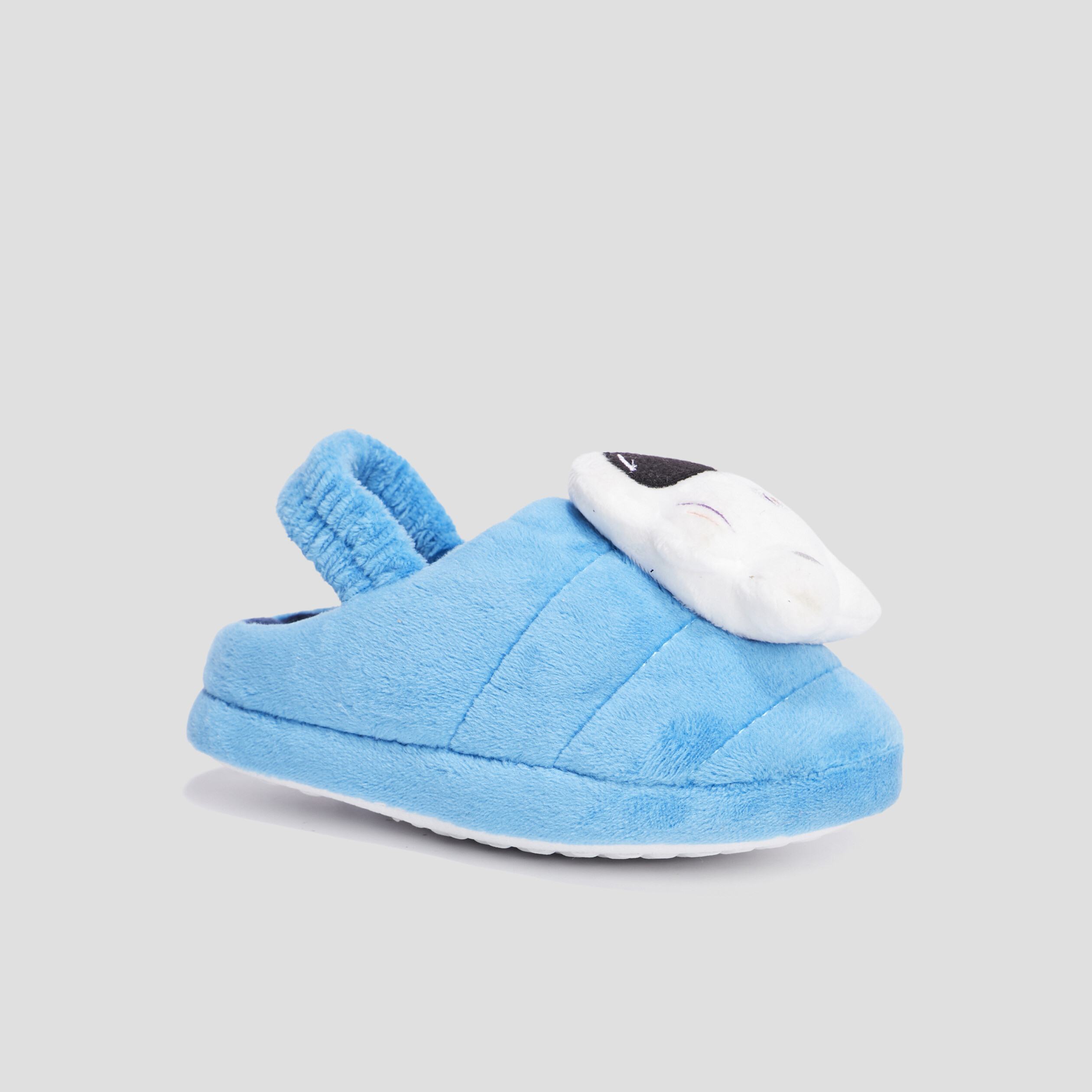Chaussons mules avec élastique bleu garçon