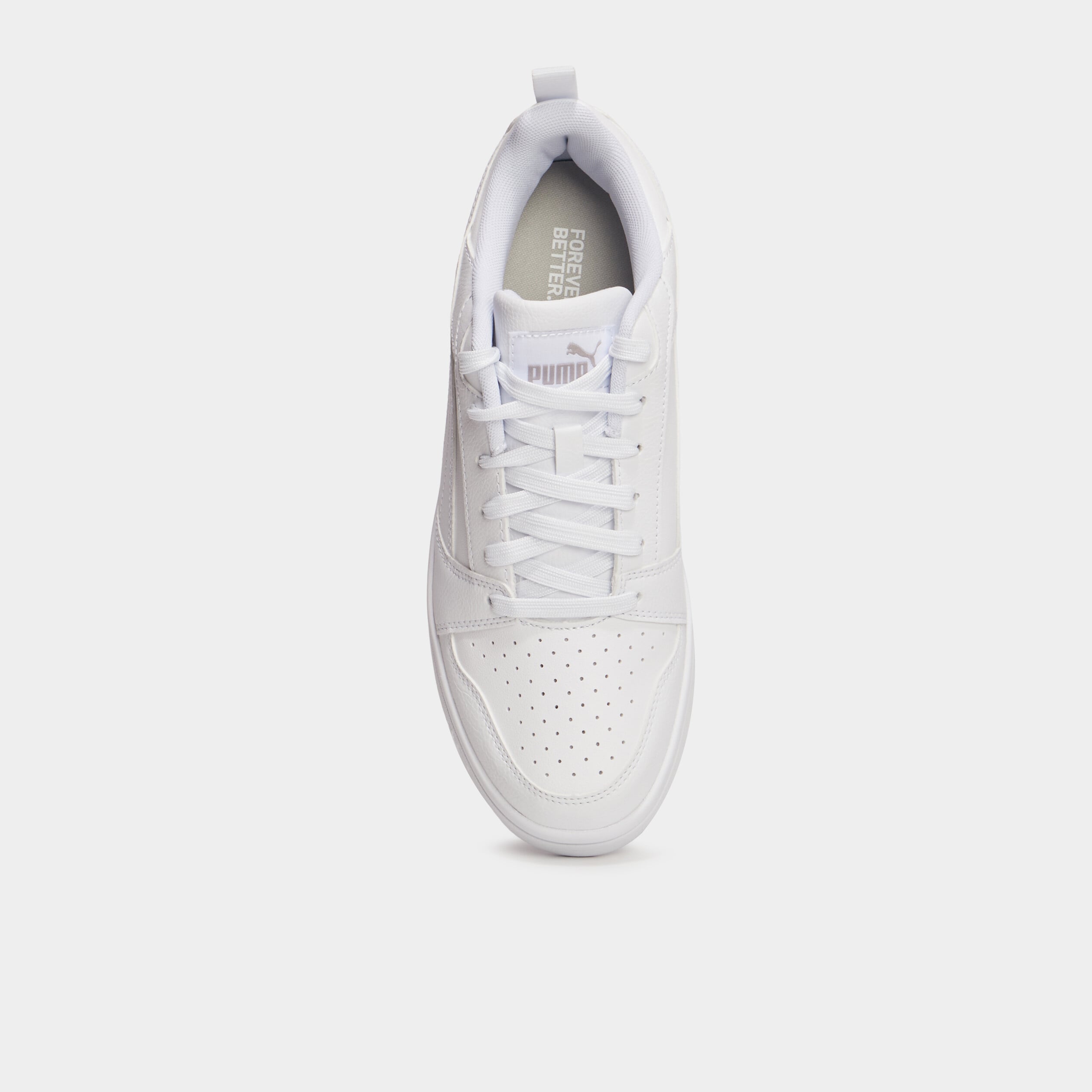 Tennis &agrave; lacets Puma Rebound V6 blanc fille