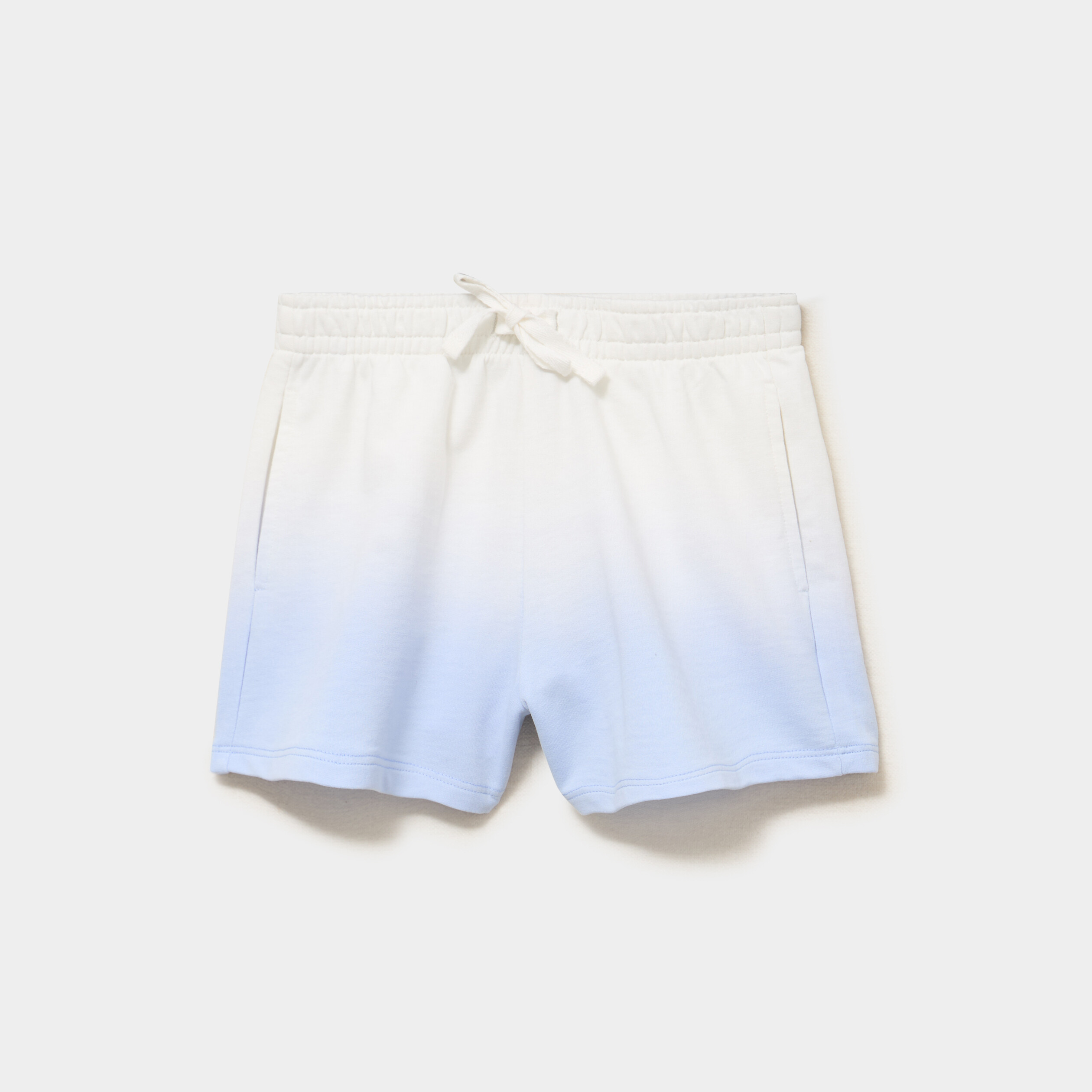 Short molletonn&eacute; taille &eacute;lastiqu&eacute;e bleu pastel fille