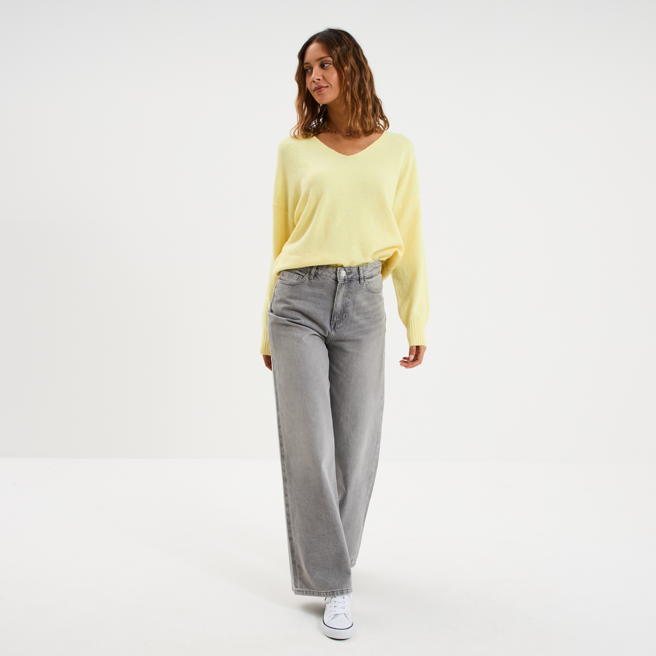 Veste Femme Bianca Taille FR38/EU36 En Coton Stretch Jaune - Manches Longues, Neuve Avec étiquettes