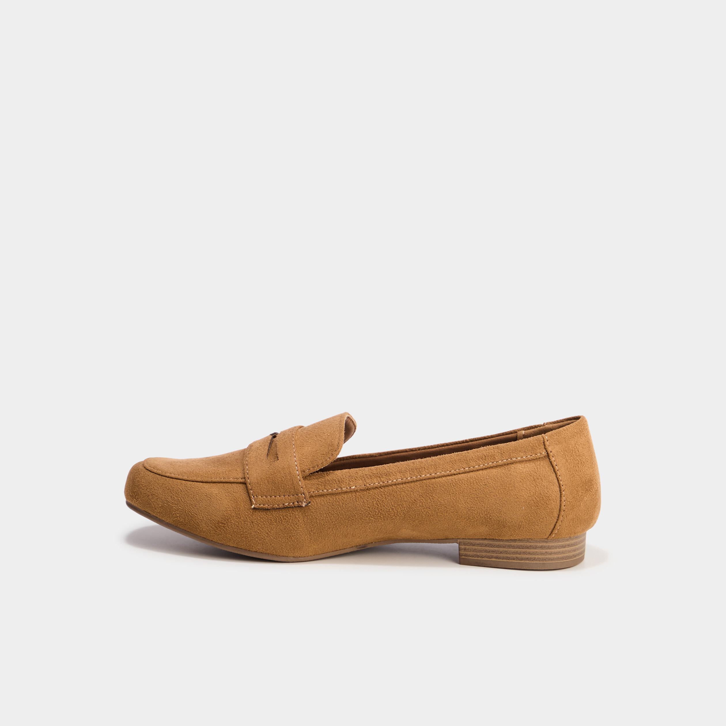 mocassins effet suedine marron femme Mocassins effet suédine marron femme