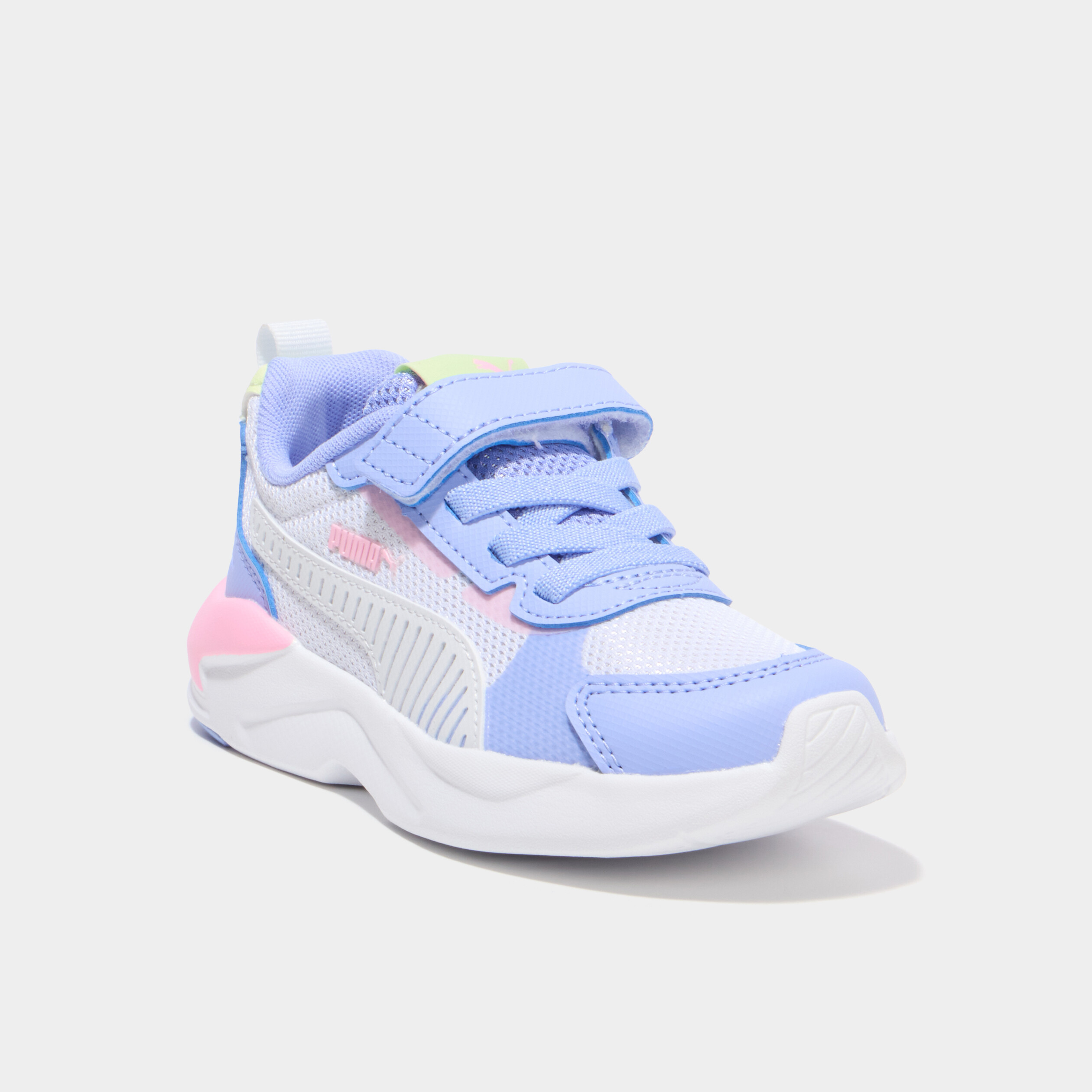 Baskets running &agrave; scratchs Puma XRAY violet fluo fille