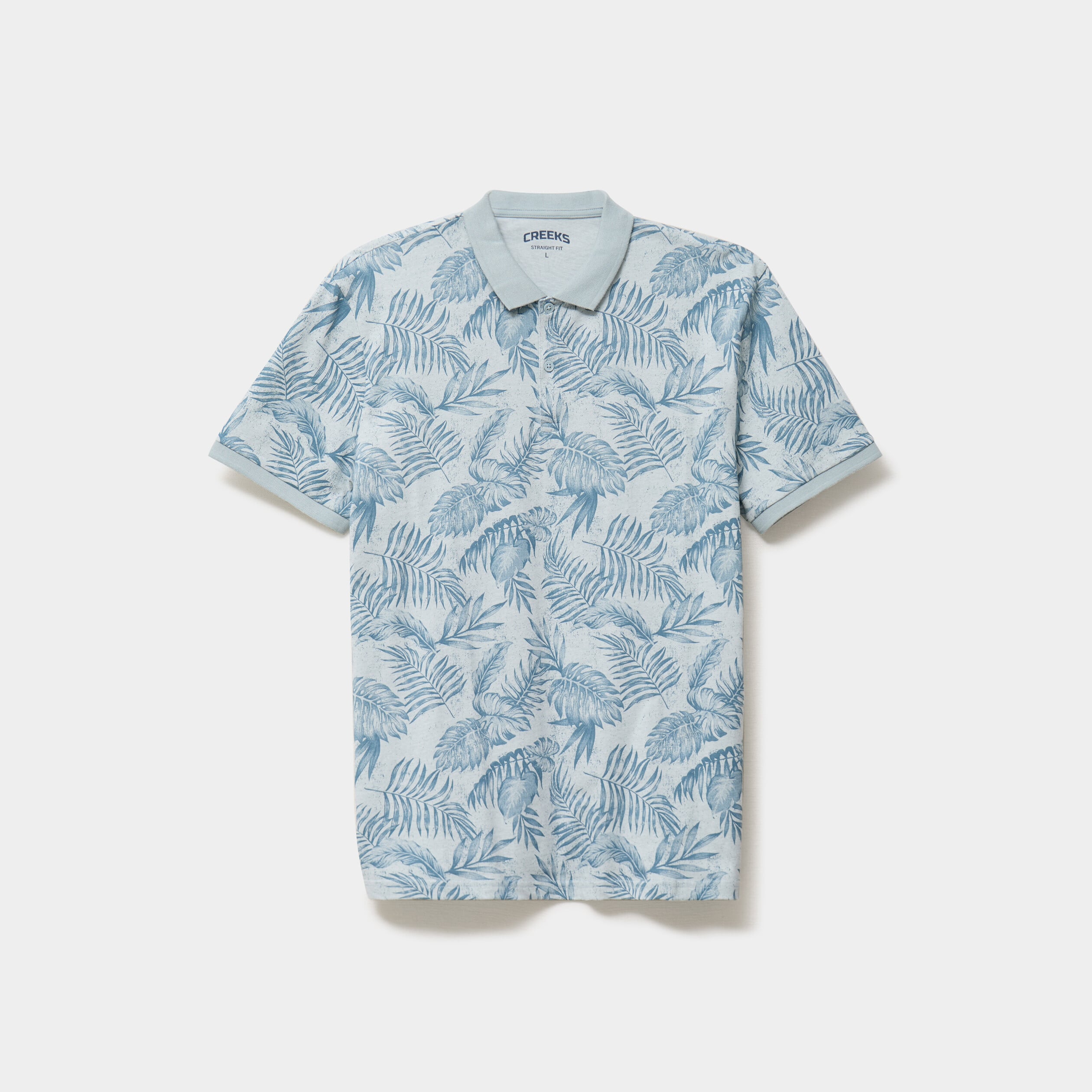 Polo jersey droit manches courtes coton gris homme