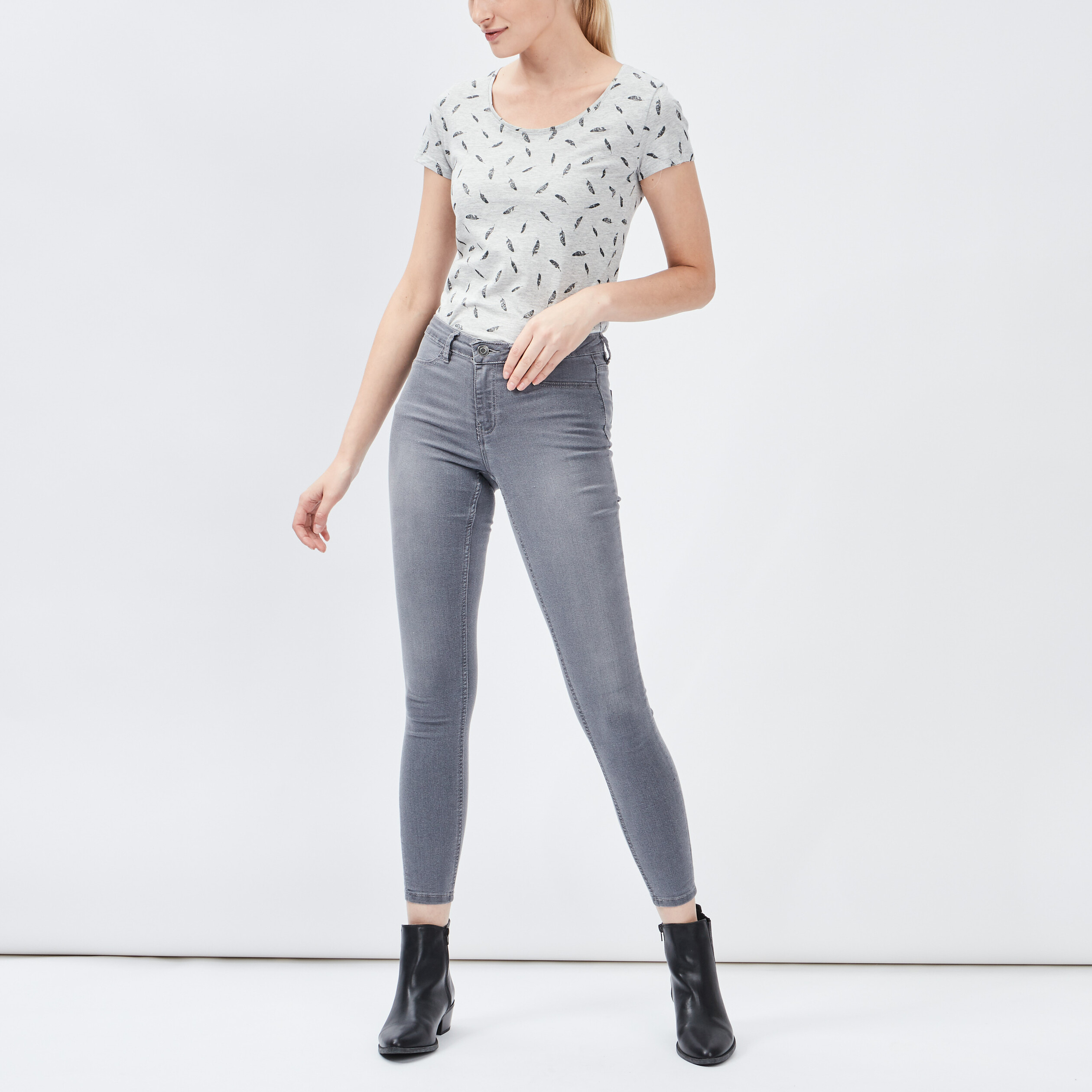 jegging taille standard gris femme Jegging taille standard gris femme